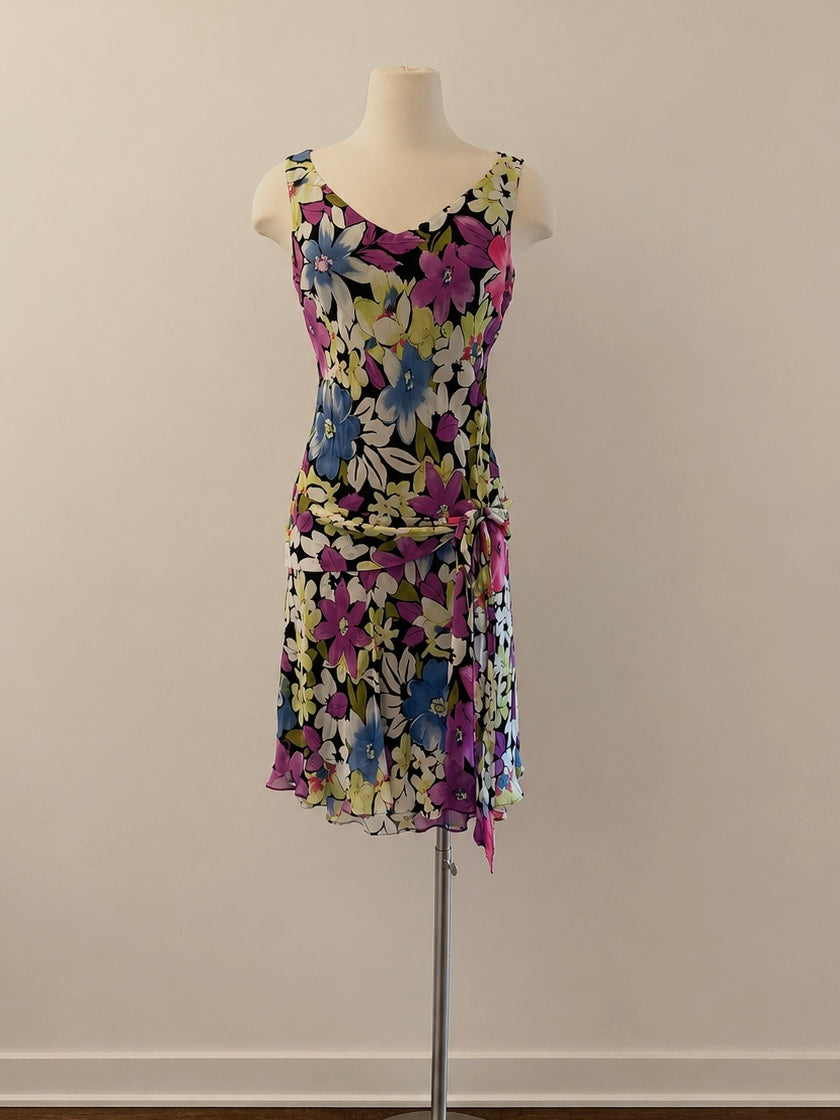 Evan Picone Floral Mini Dress - Size 6