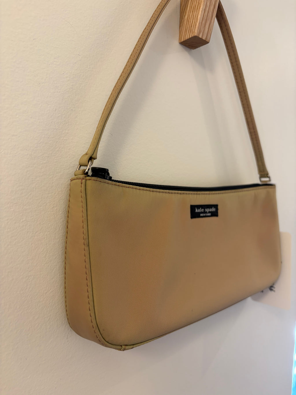 Kate Spade Tan Nylon Shoulder Bag