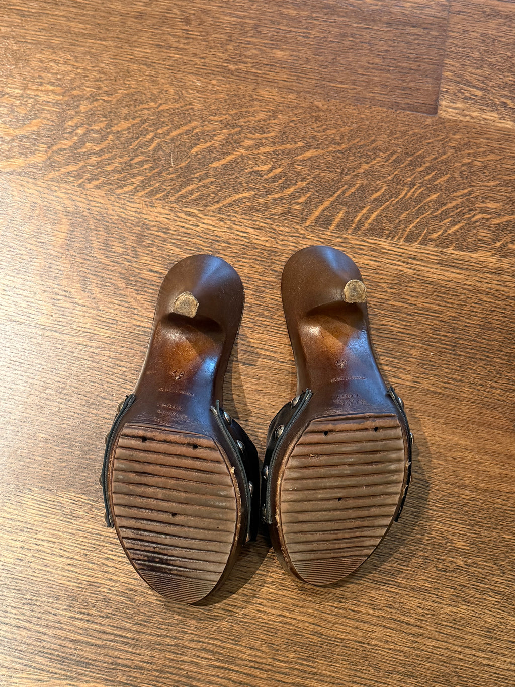 Studded Wooden Heels by Ricci - EU 36 (size 6)