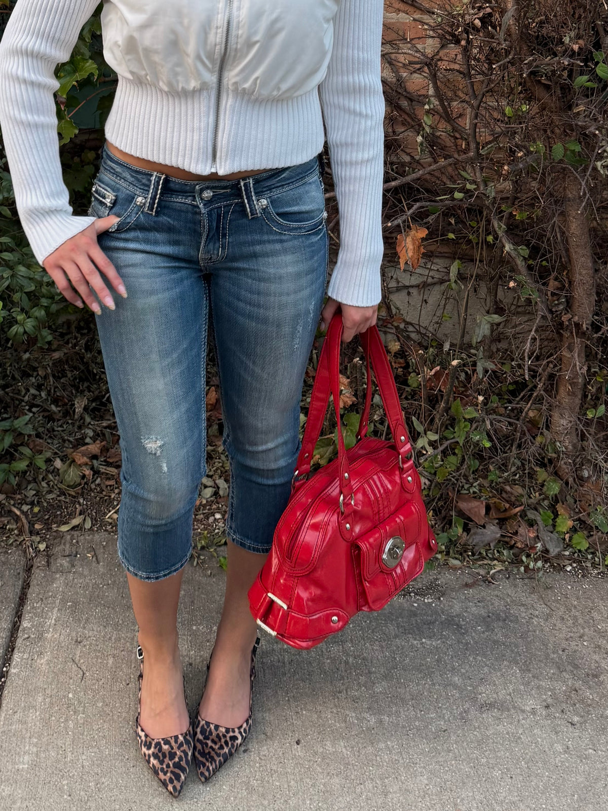 Franco Sarto Red Patent Bag