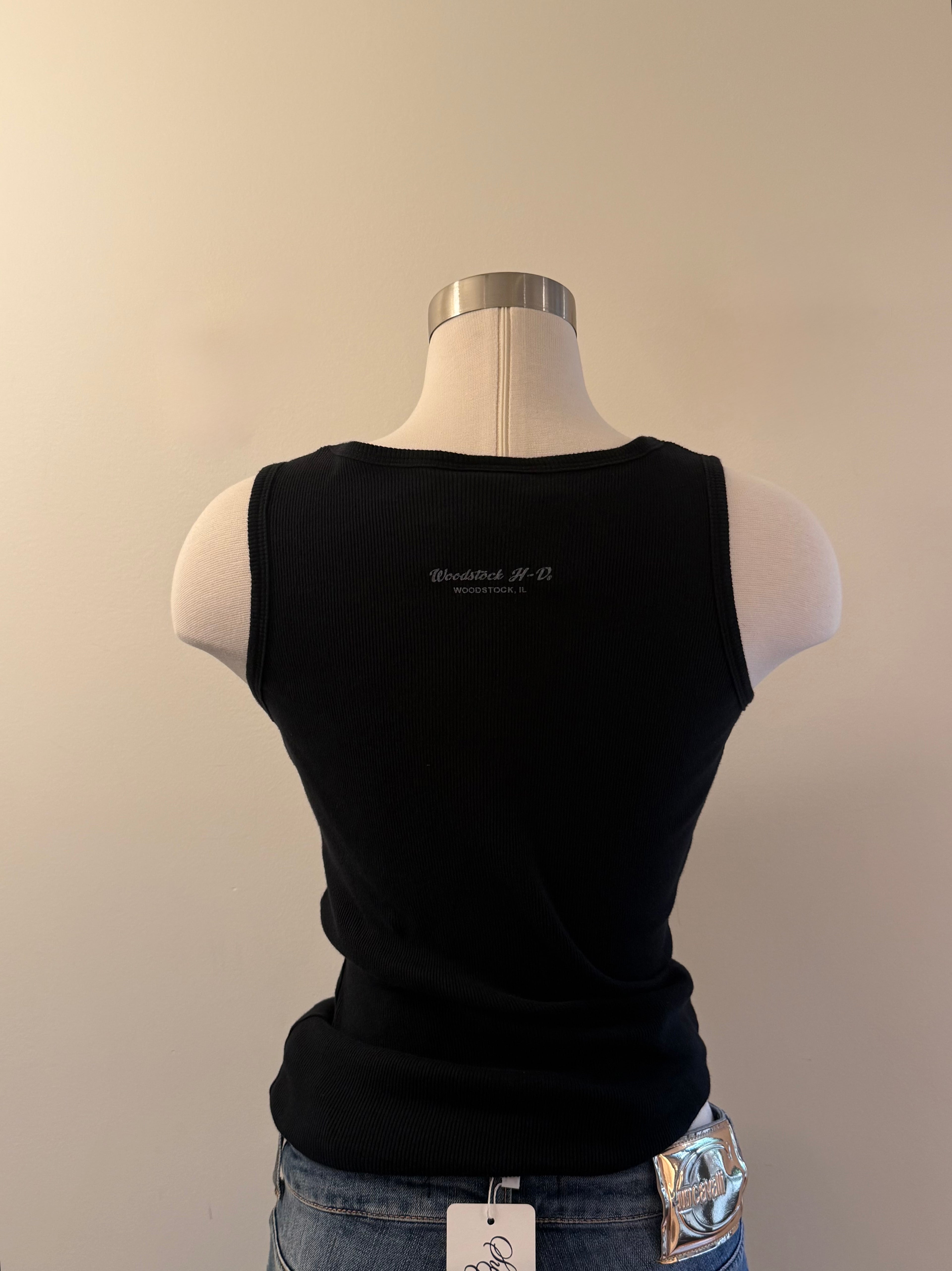 Harley Gold Studded Logo Tank - Medium