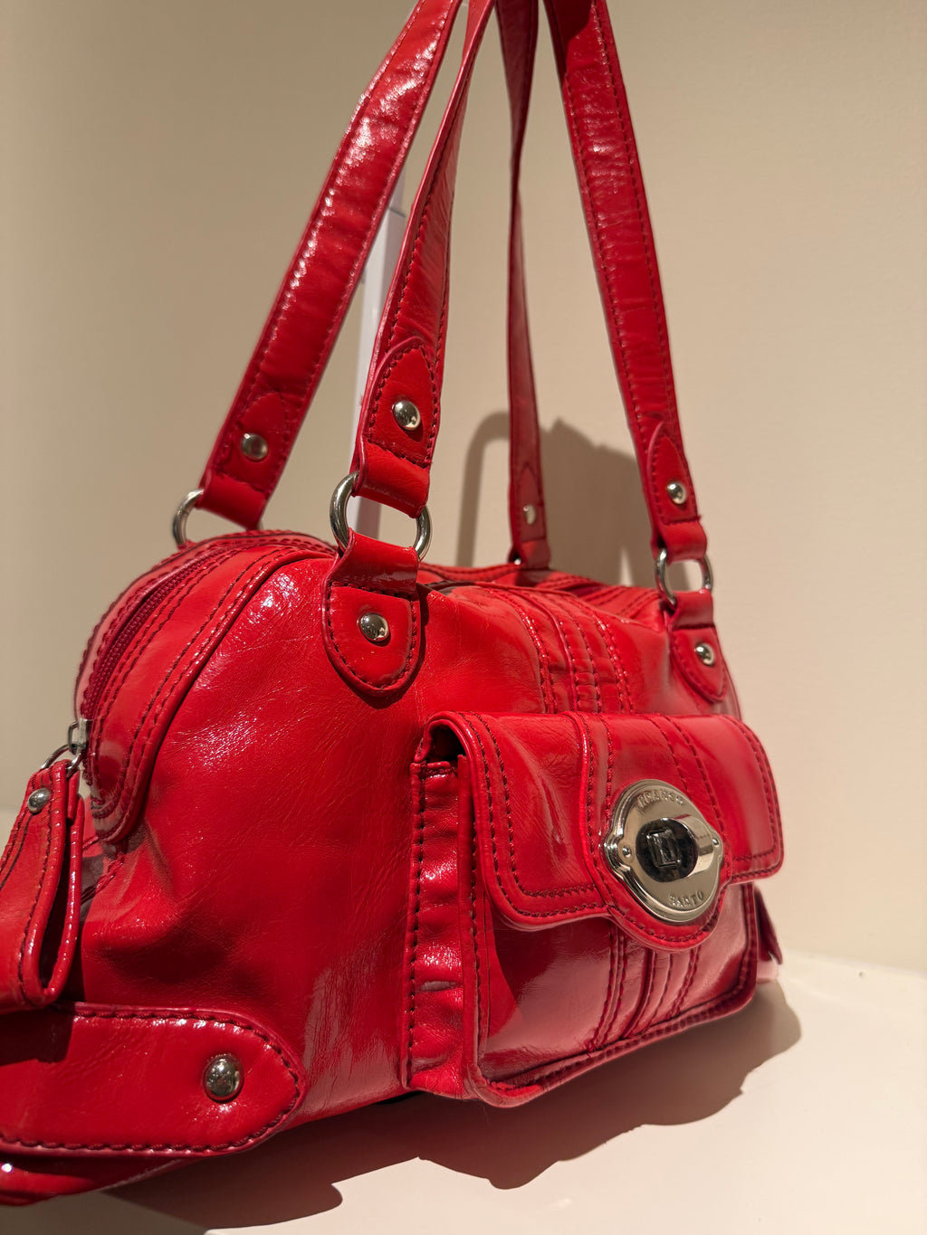 Franco Sarto Red Patent Bag