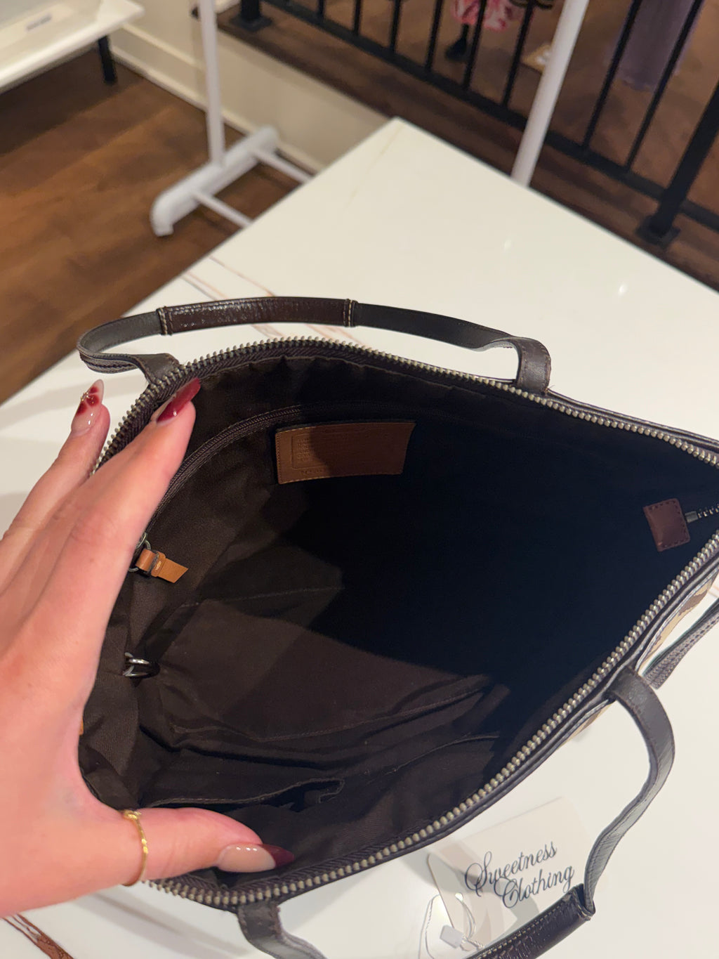Coach 2009 Signature Stripe Tote