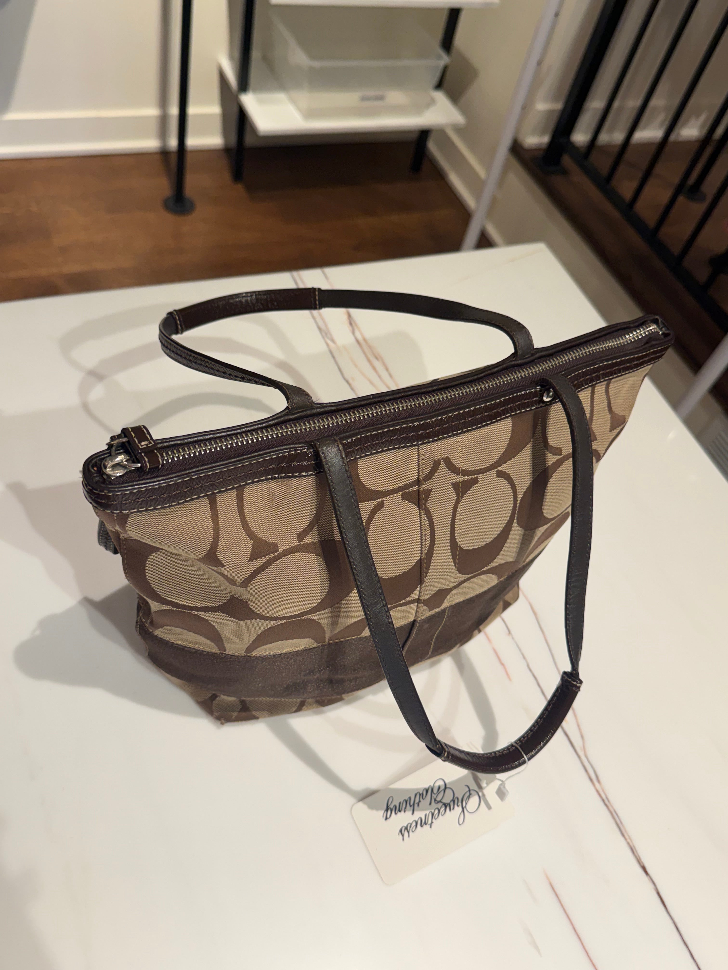 Coach 2009 Signature Stripe Tote