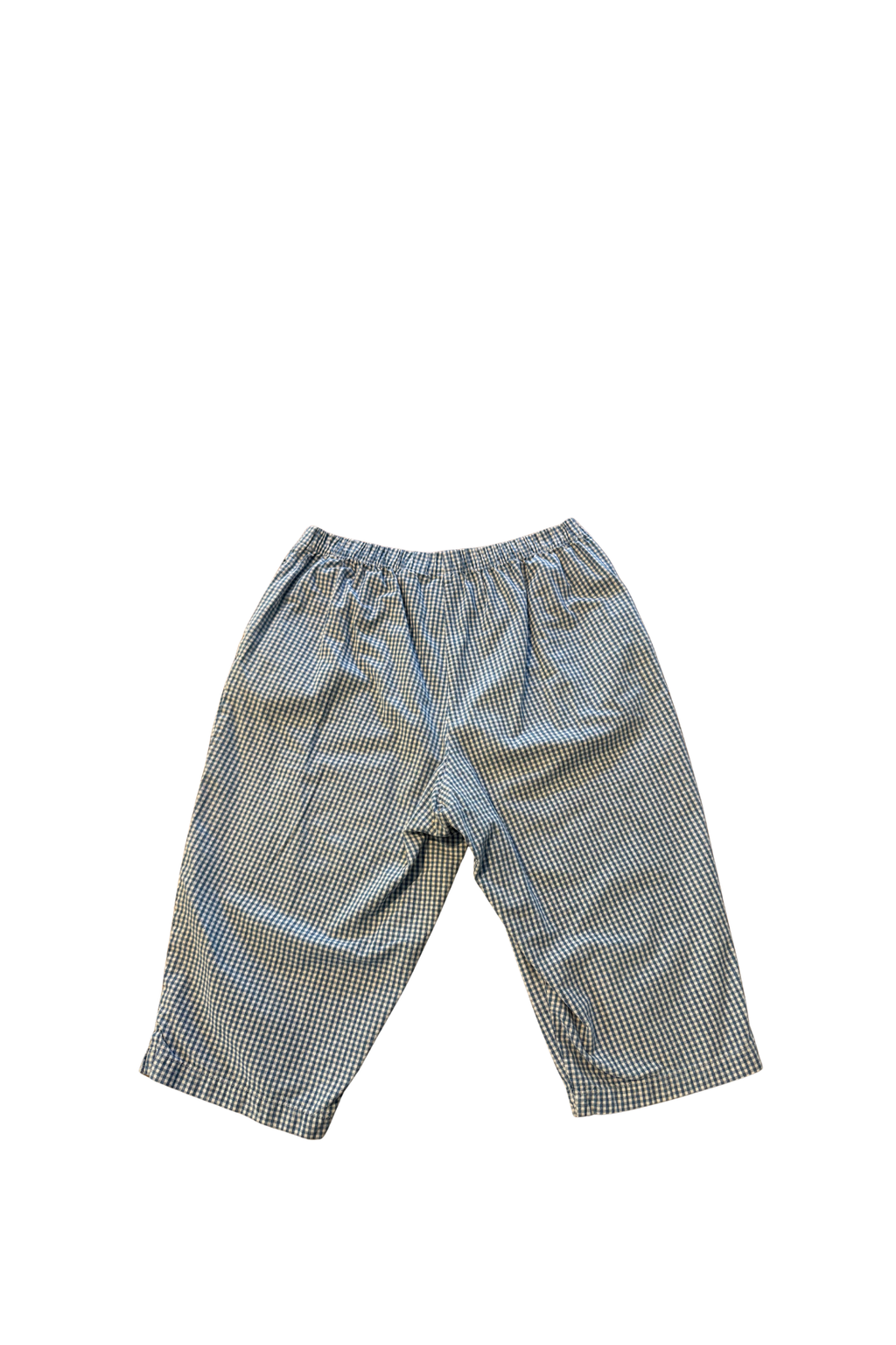 Blue Gingham Capris - Large
