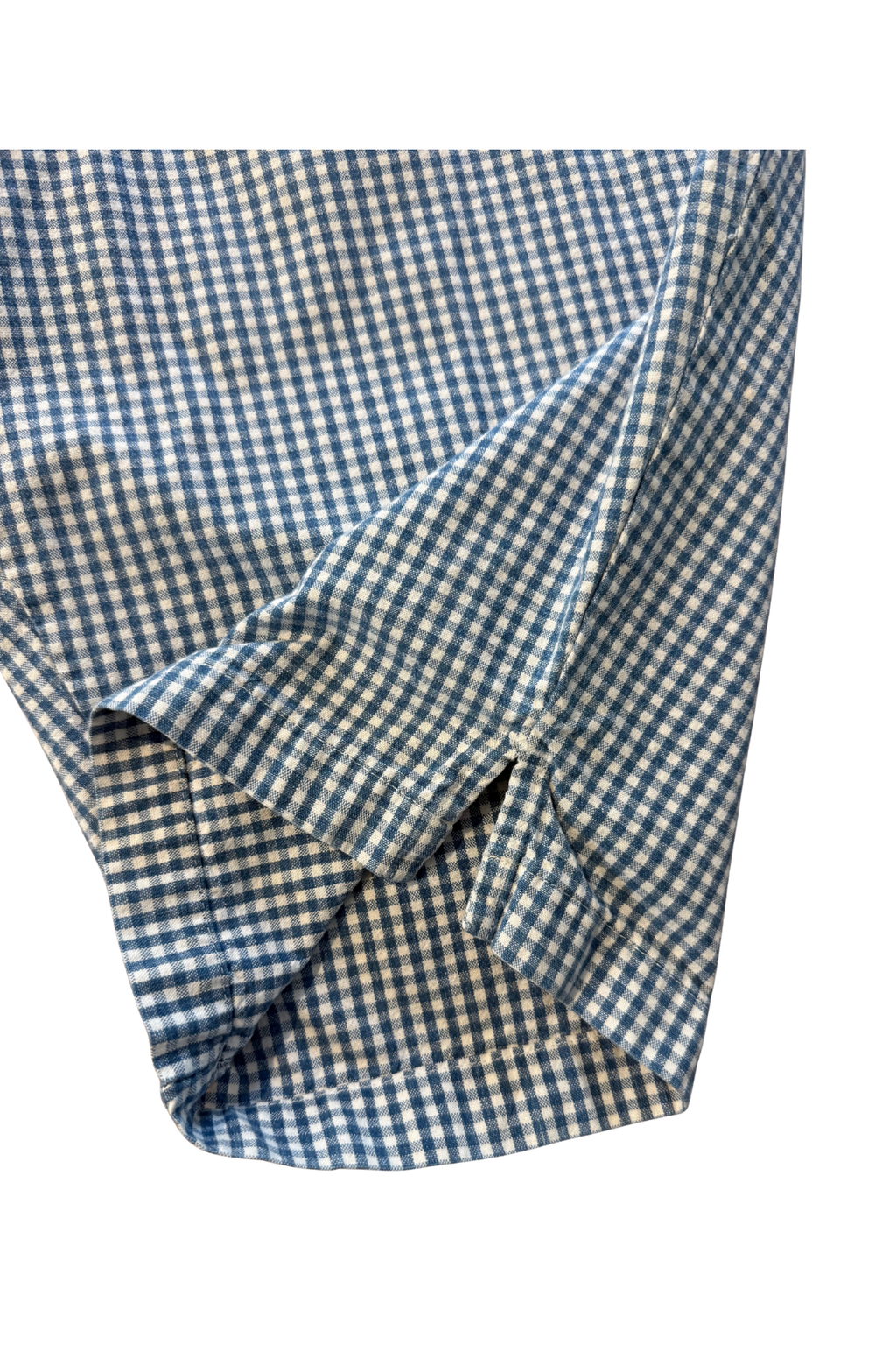 Blue Gingham Capris - Large