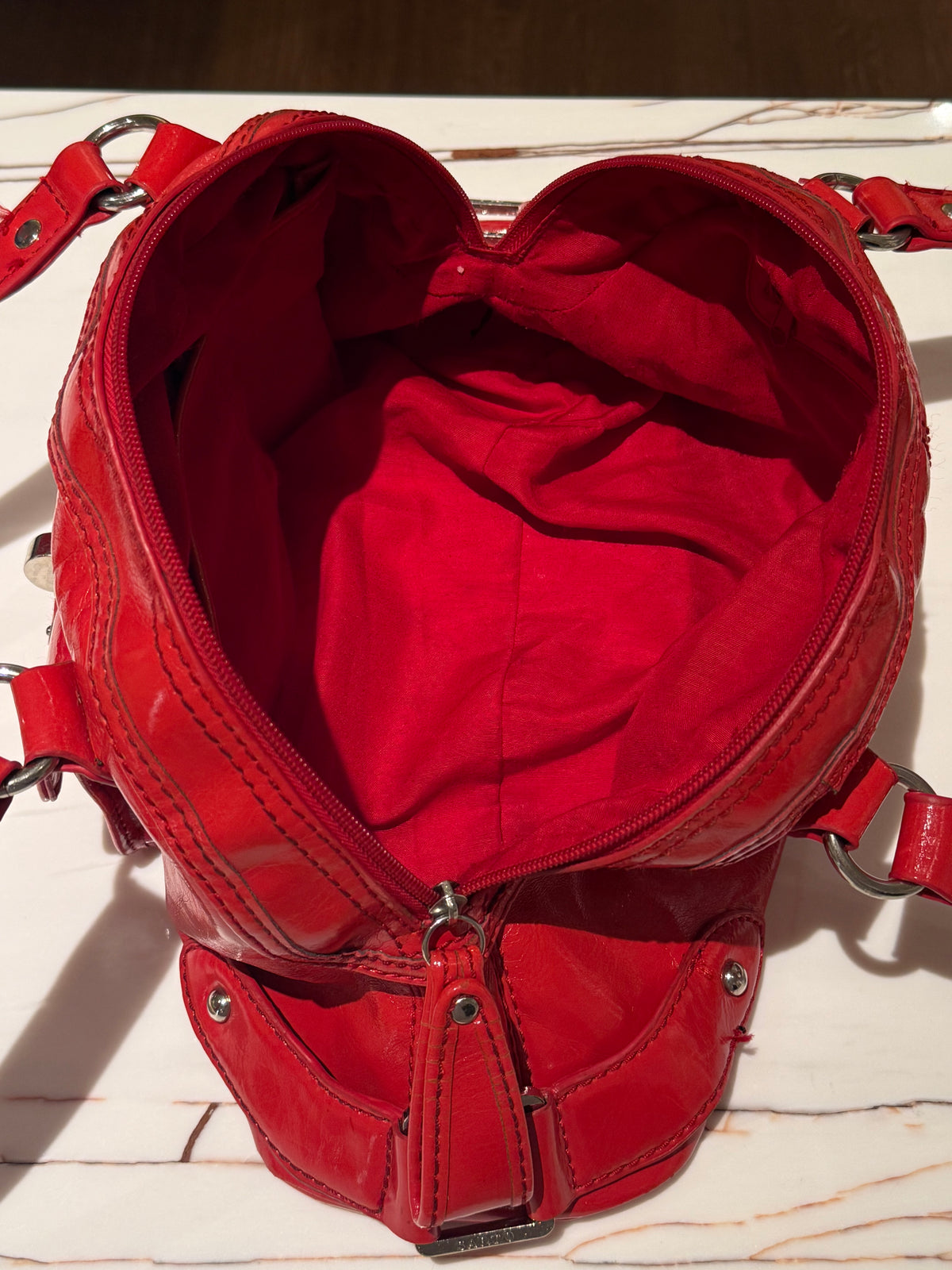 Franco Sarto Red Patent Bag