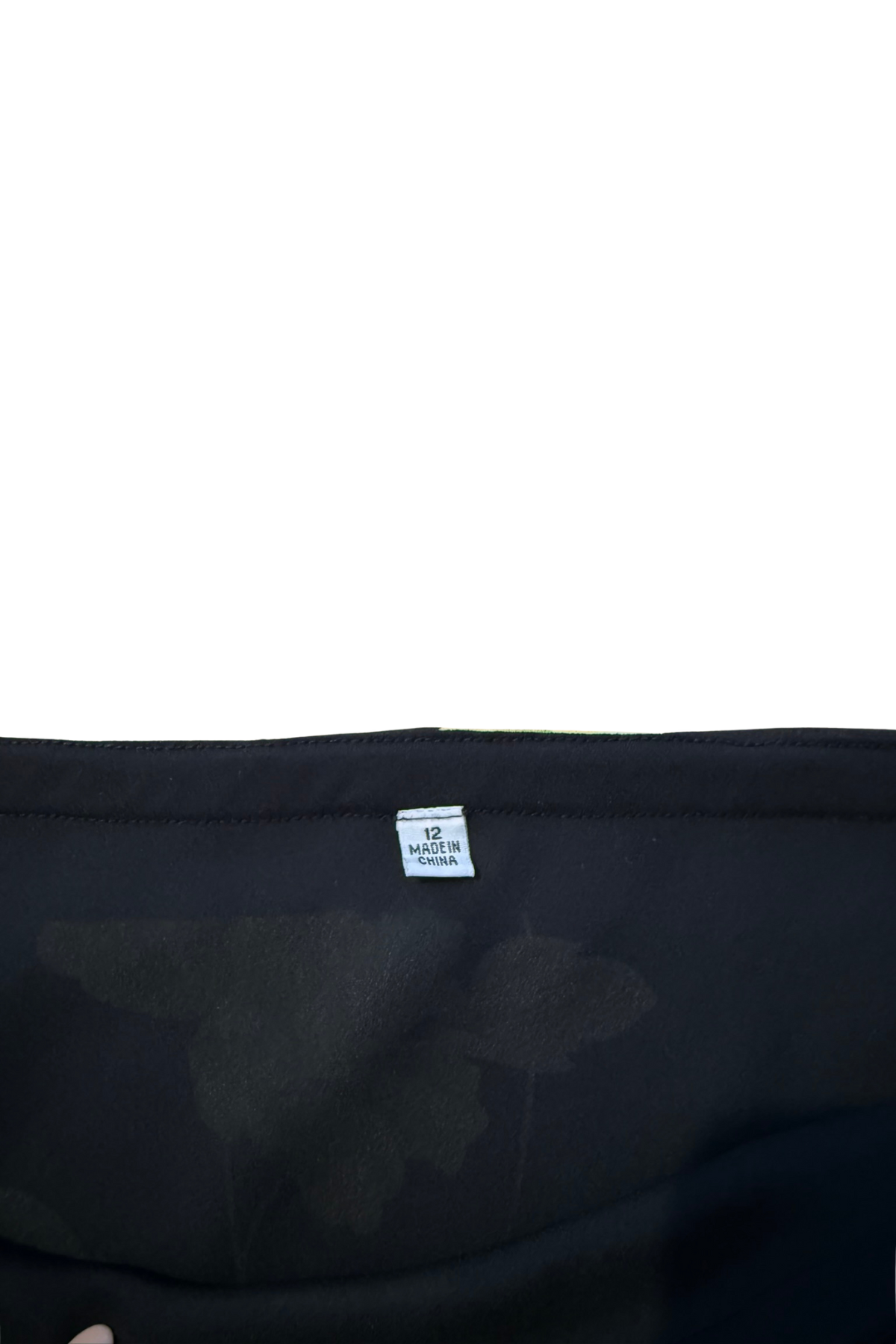 Floral Black Skirt - XL