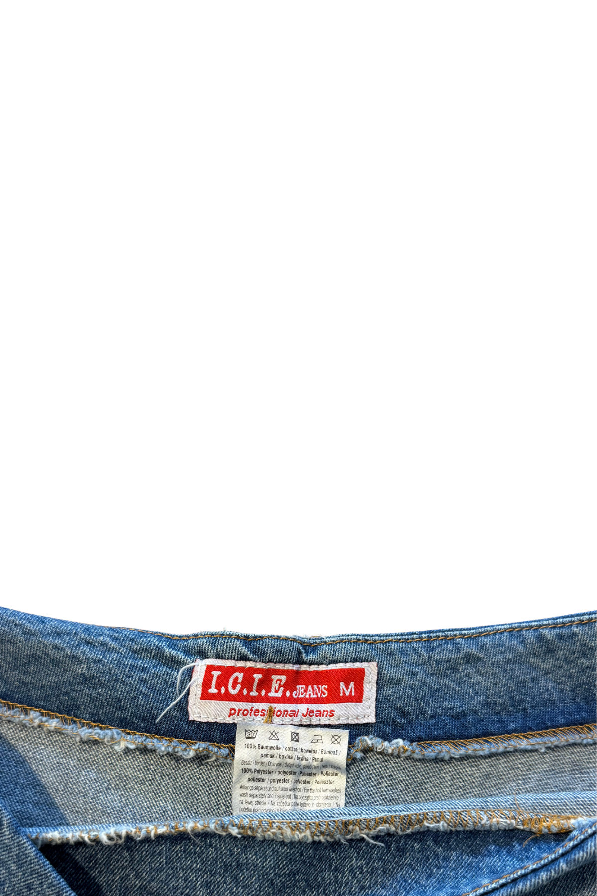 Denim Sheer Ruffle Skirt - Size 4/6