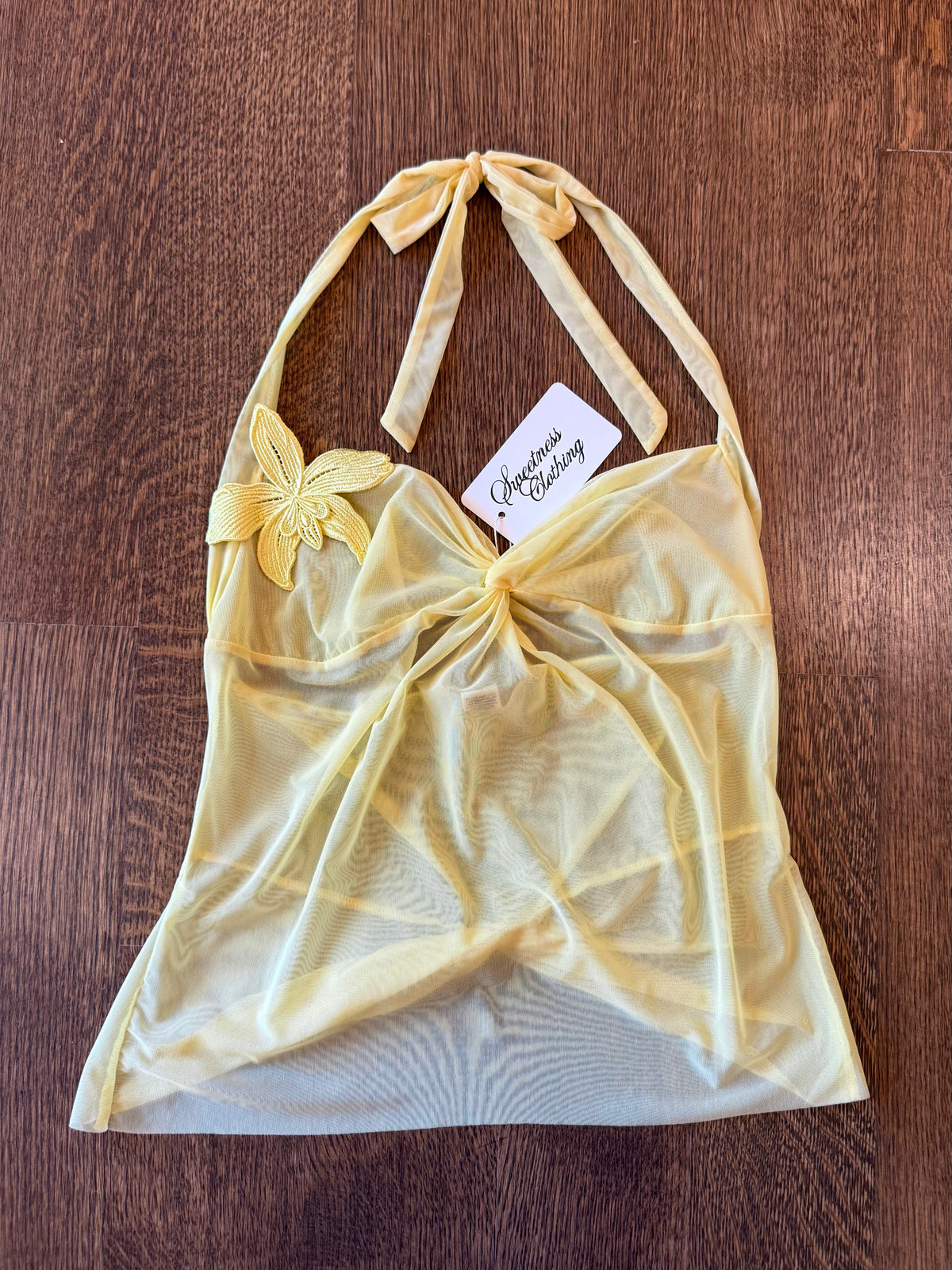 2004 VS Yellow Flower Halter - Small