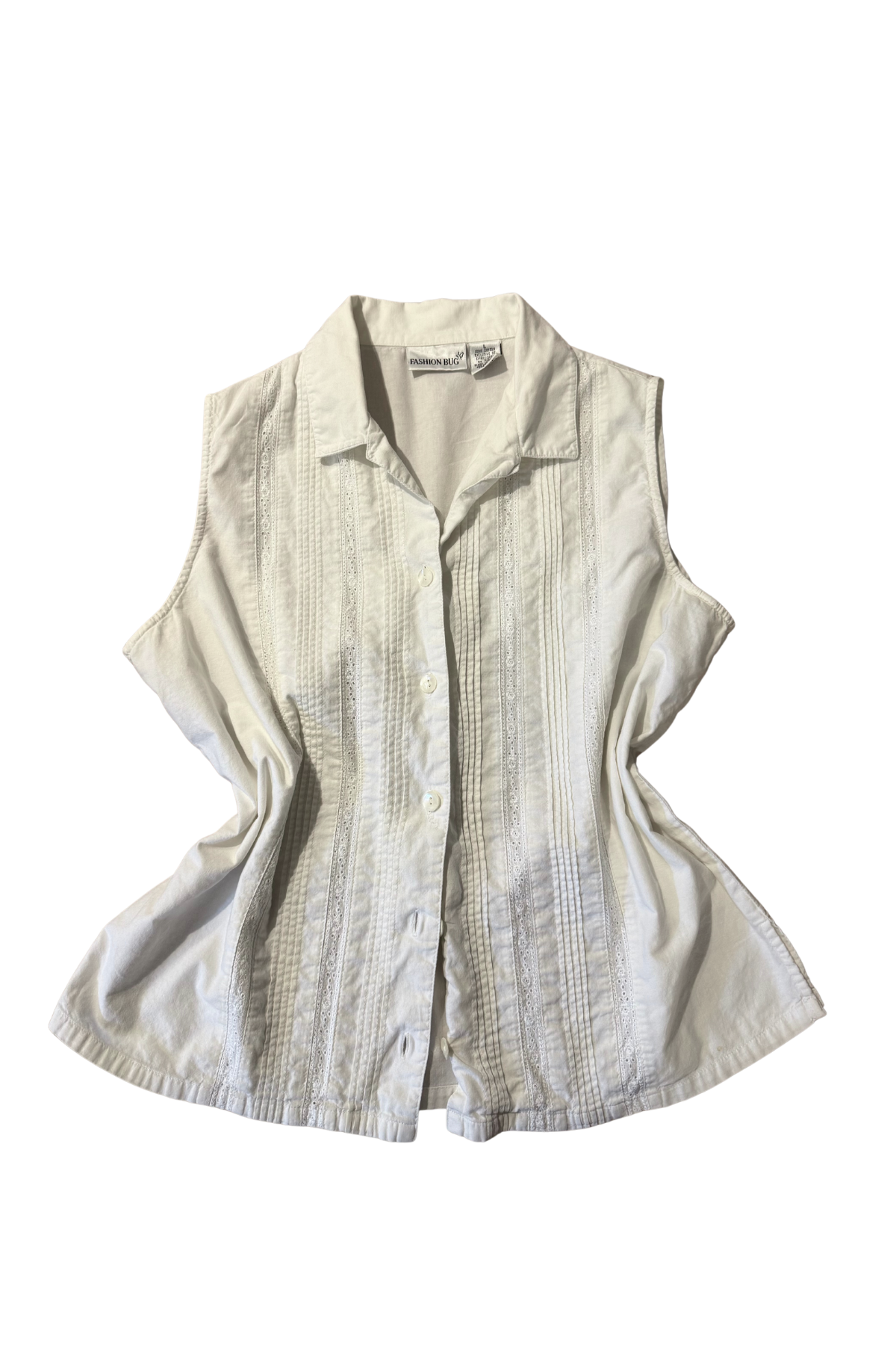 Lace Button Tank - Large