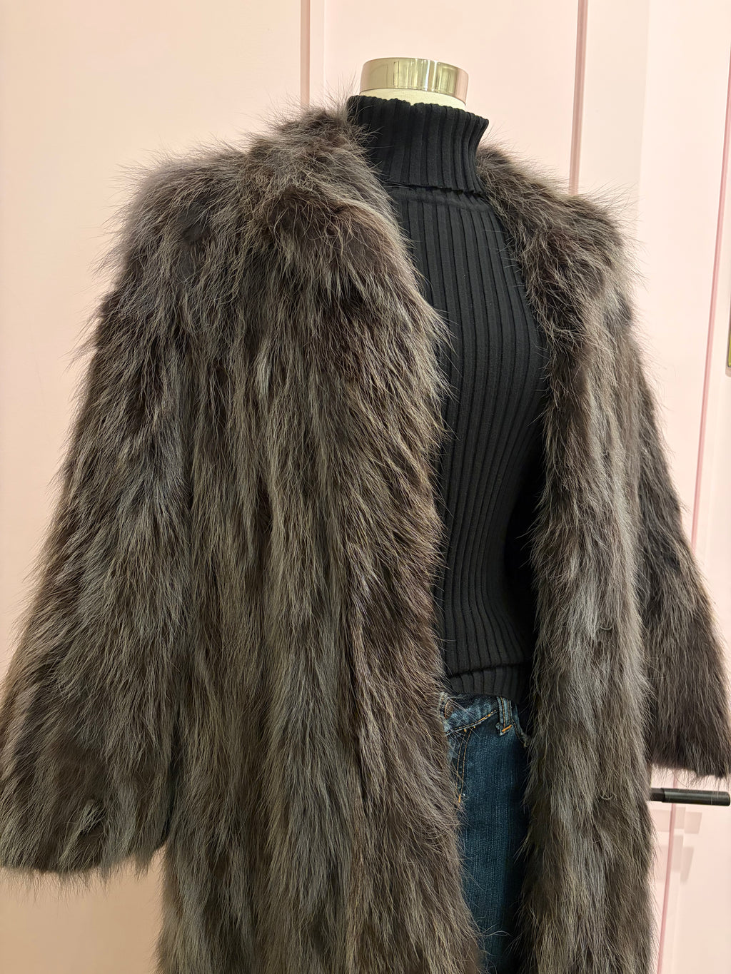 "Paddor's" Full-Length Fur Coat - Size 12