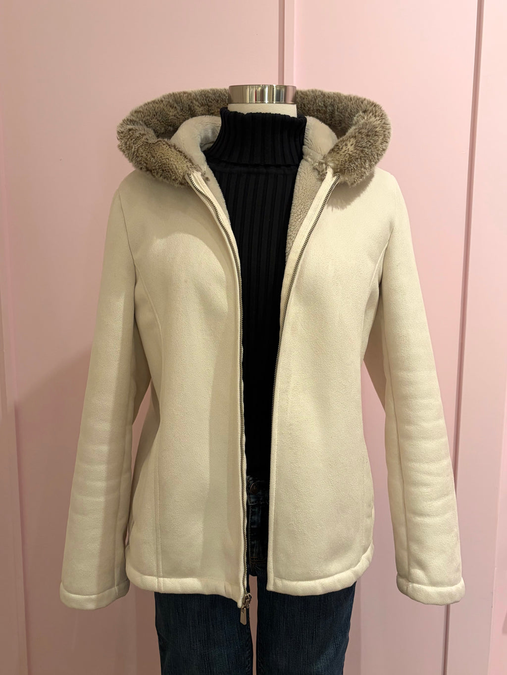 “NY&Co” Cream Coat - Medium