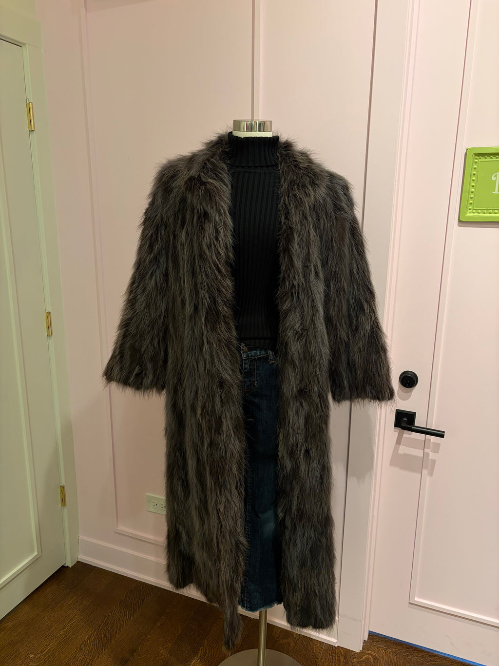 "Paddor's" Full-Length Fur Coat - Size 12