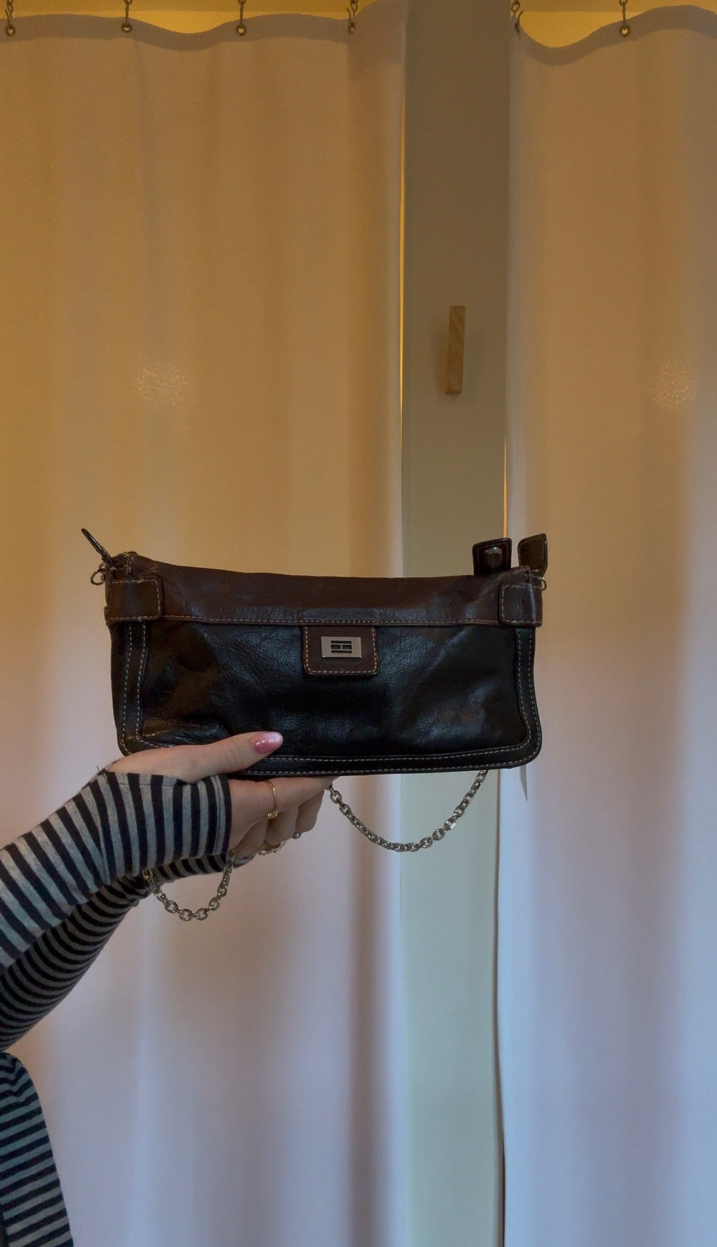 Brown & Black Tommy Hilfiger Purse
