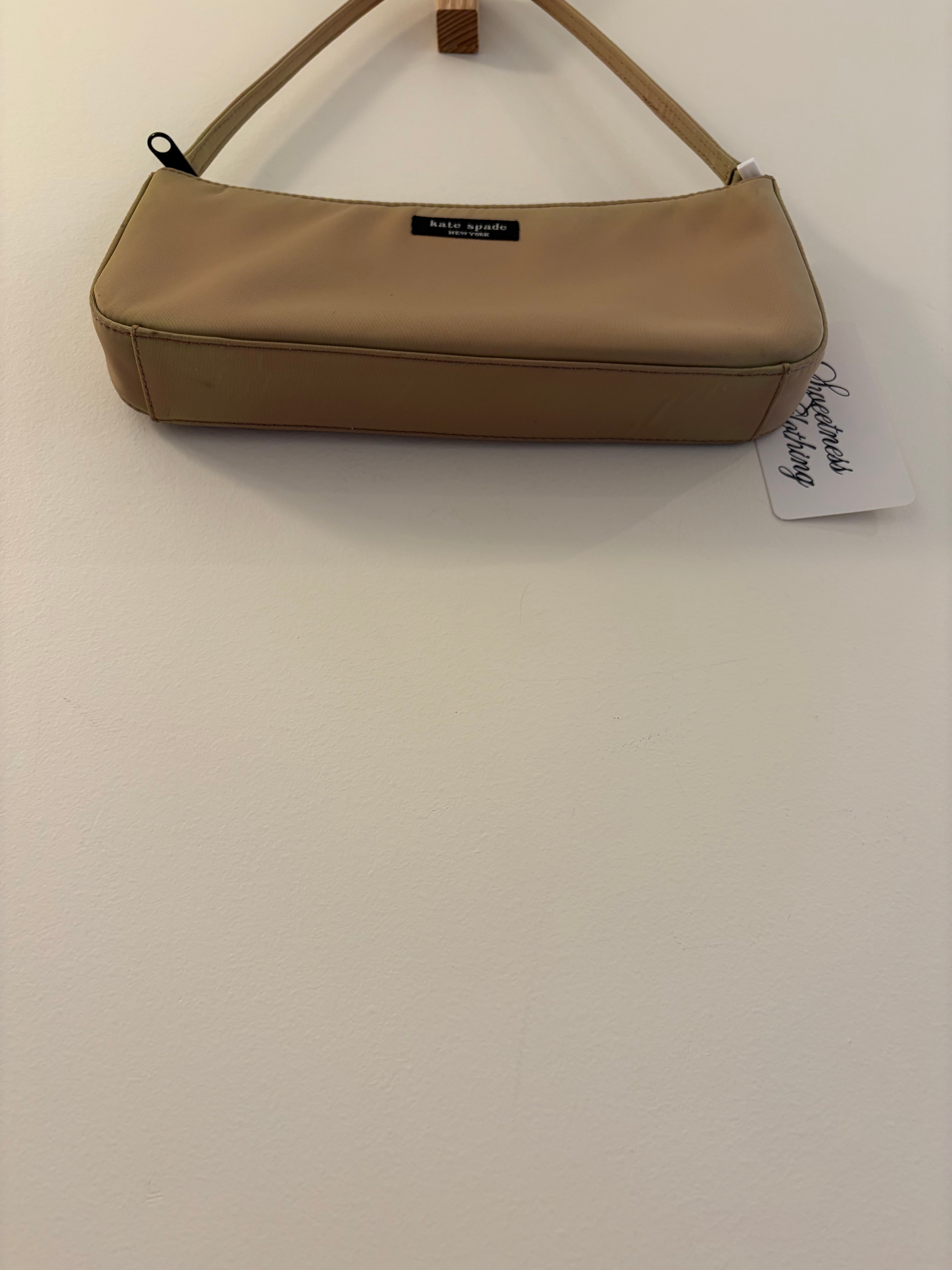 Kate Spade Tan Nylon Shoulder Bag