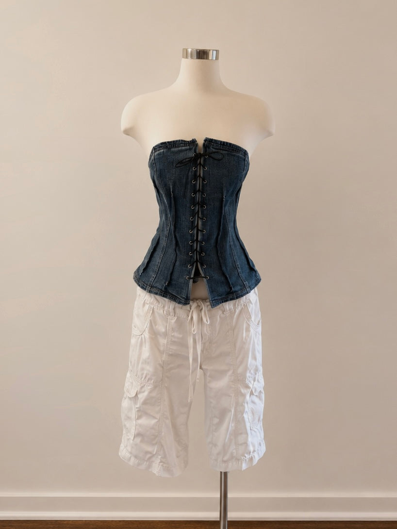White Cargo Long Short - Size 12