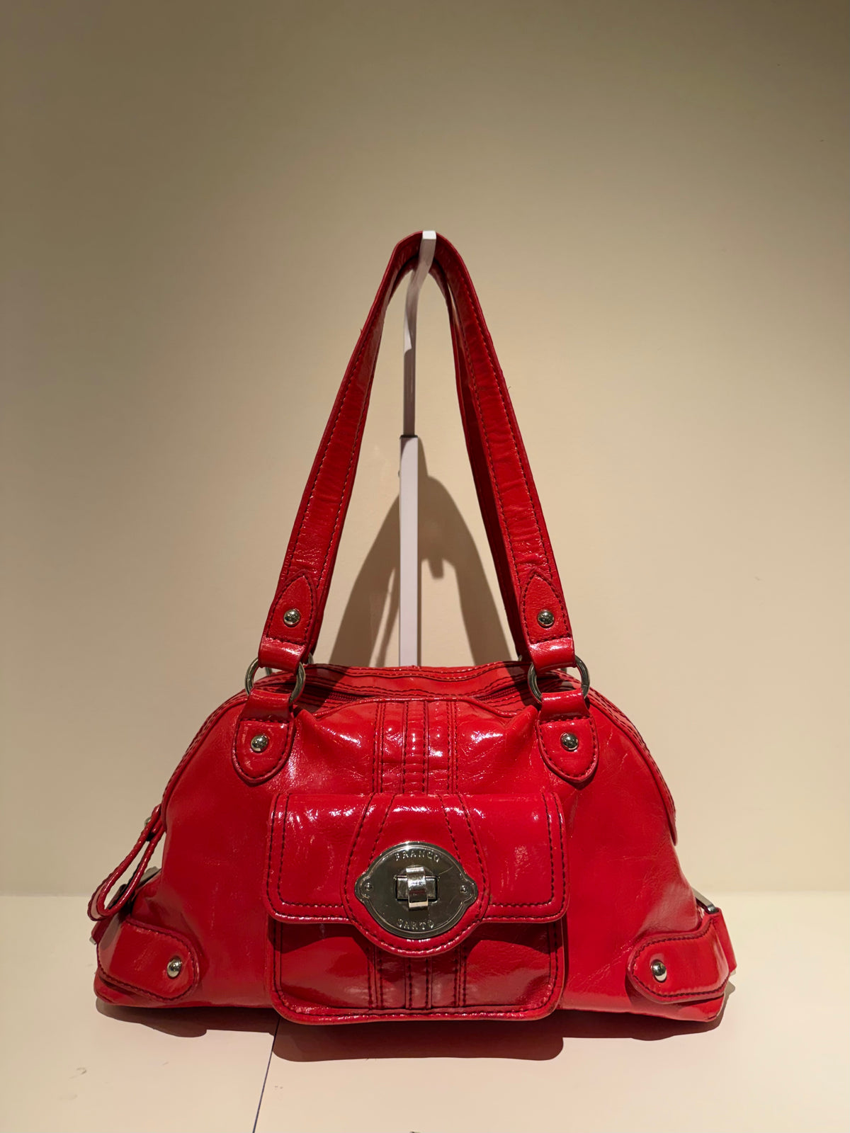 Franco Sarto Red Patent Bag