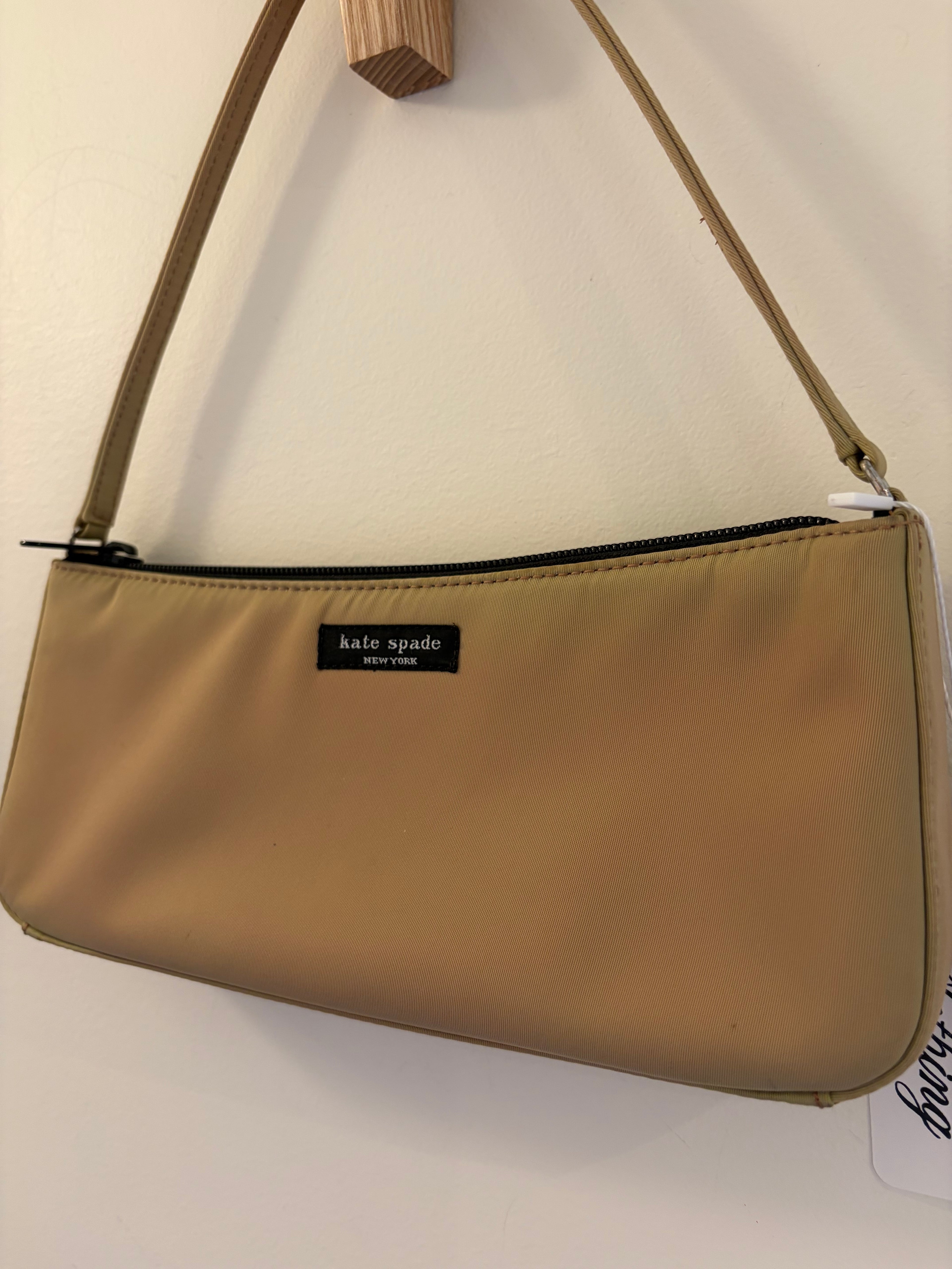 Kate Spade Tan Nylon Shoulder Bag