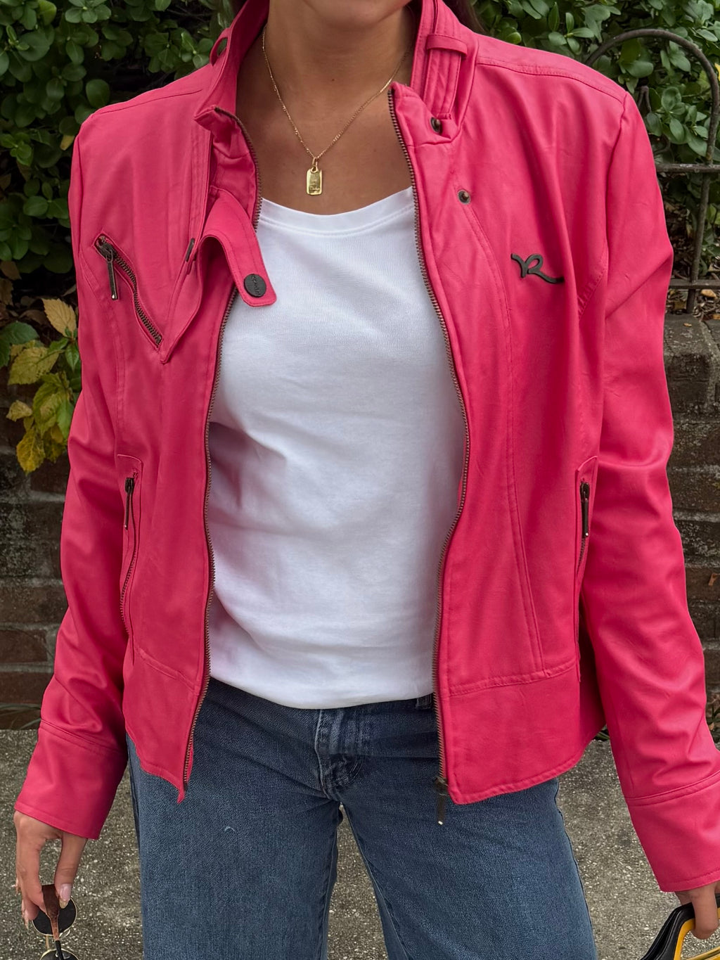 Rocawear Pink "Leather" Jacket - XL