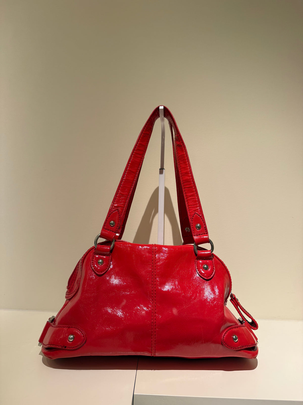 Franco Sarto Red Patent Bag