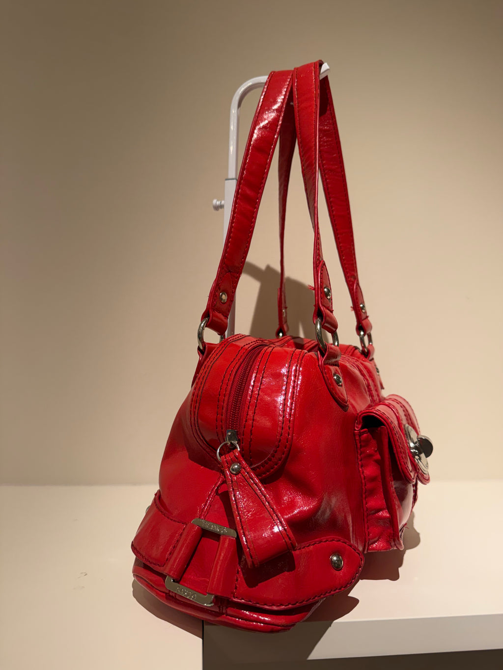 Franco Sarto Red Patent Bag