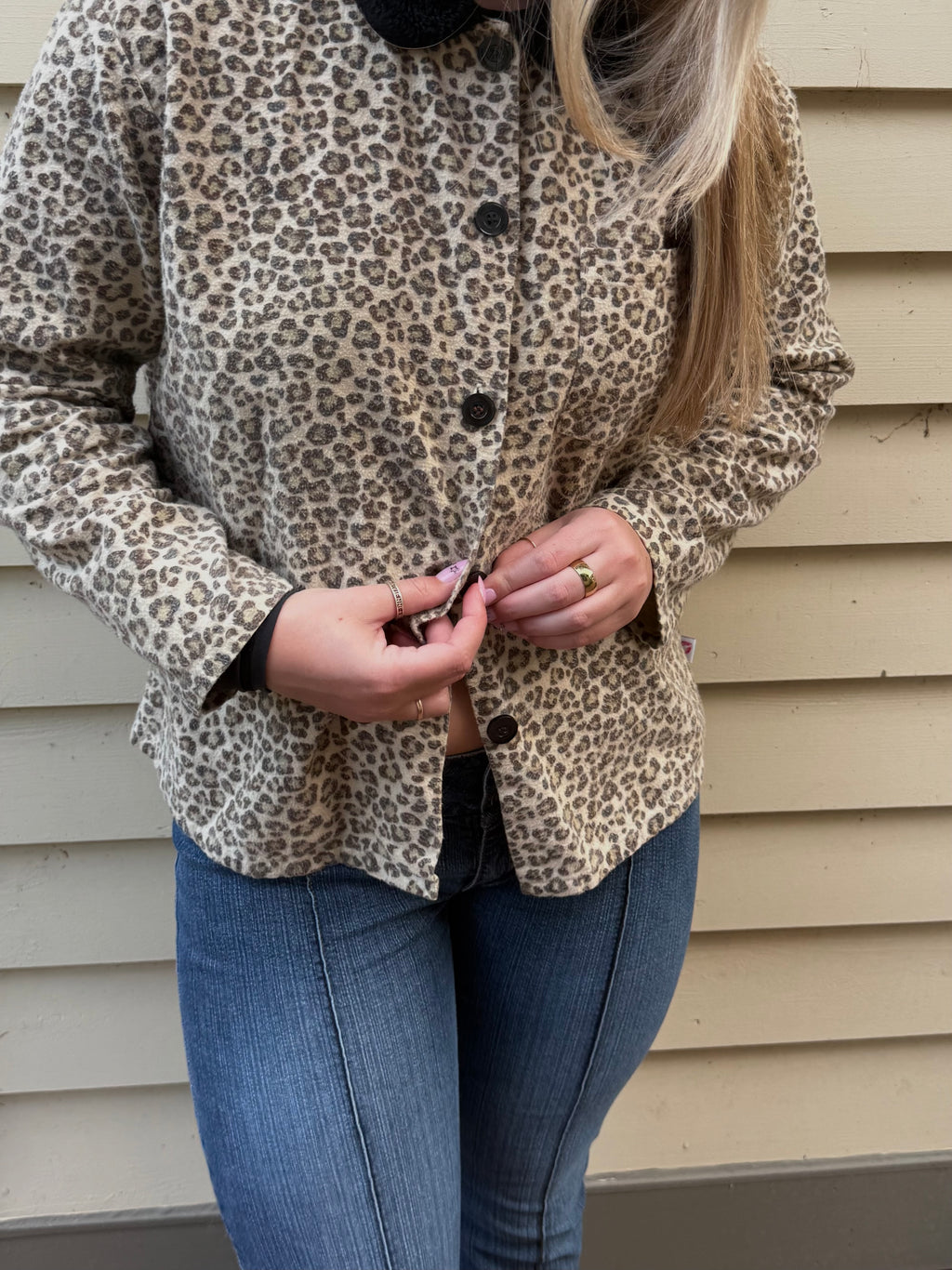"French Jenny" Cheetah Jacket - Medium