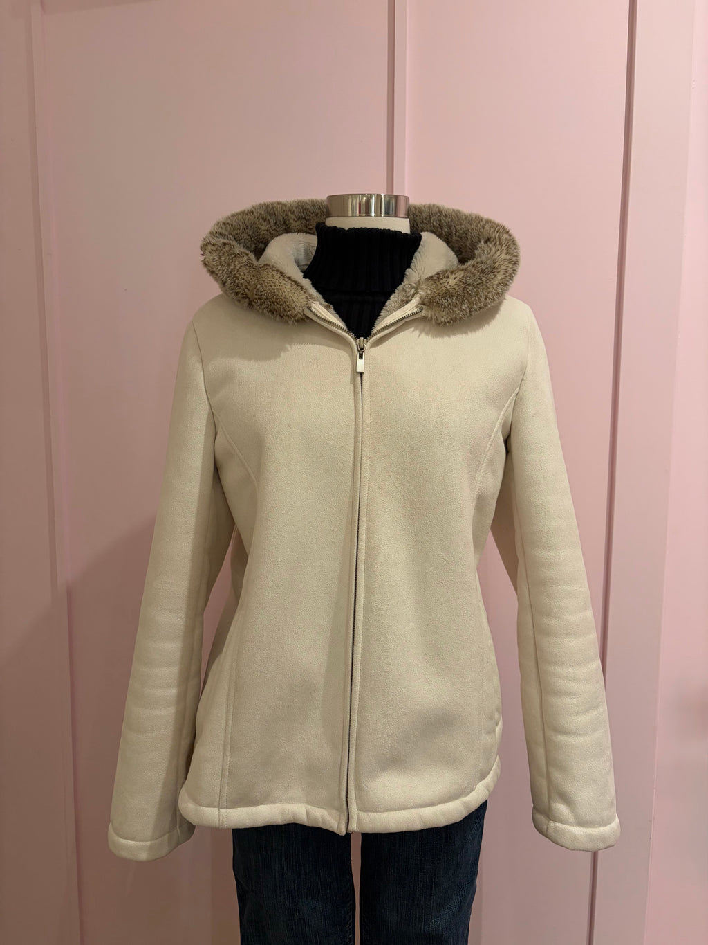 “NY&Co” Cream Coat - Medium