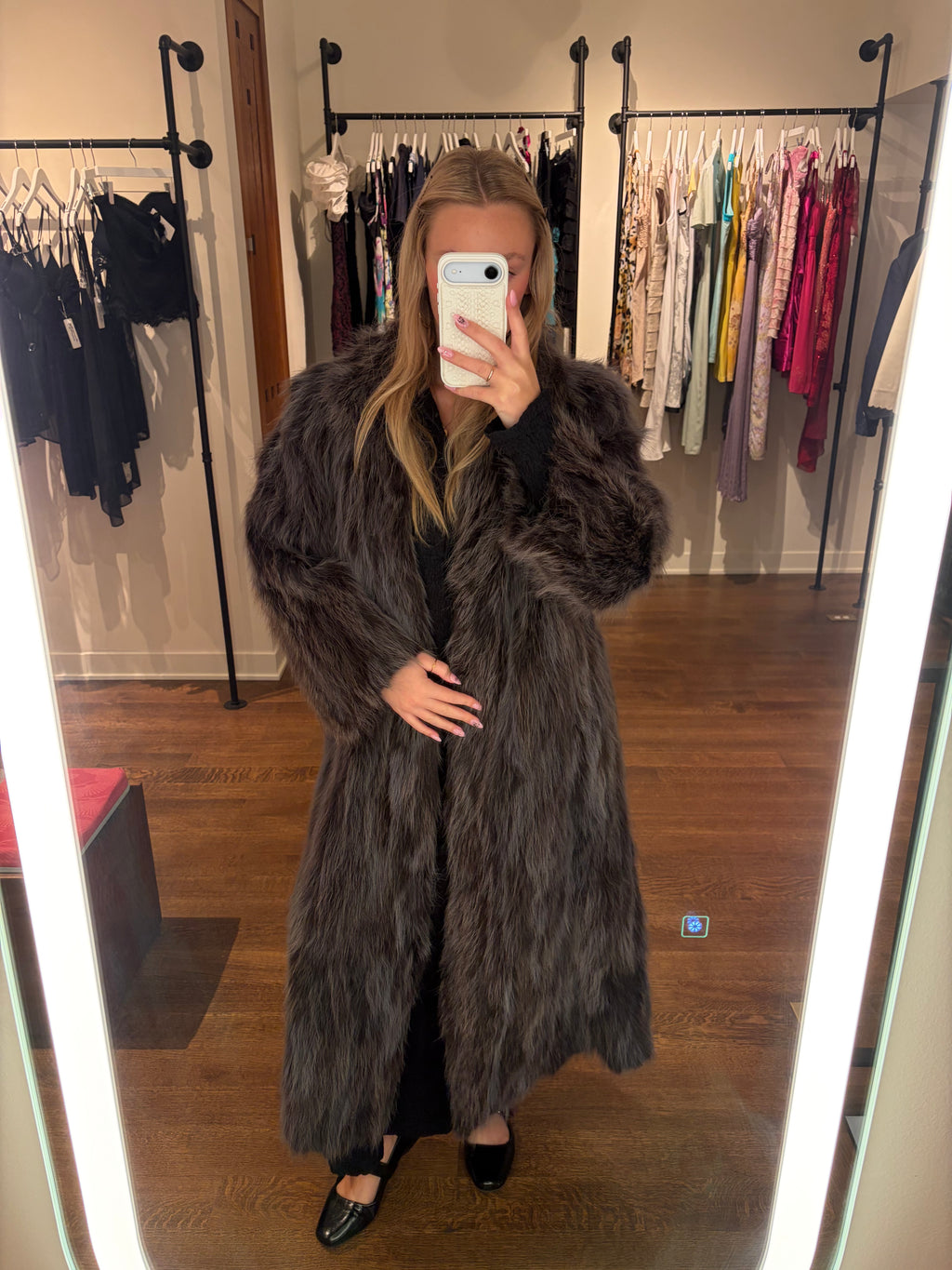 "Paddor's" Full-Length Fur Coat - Size 12