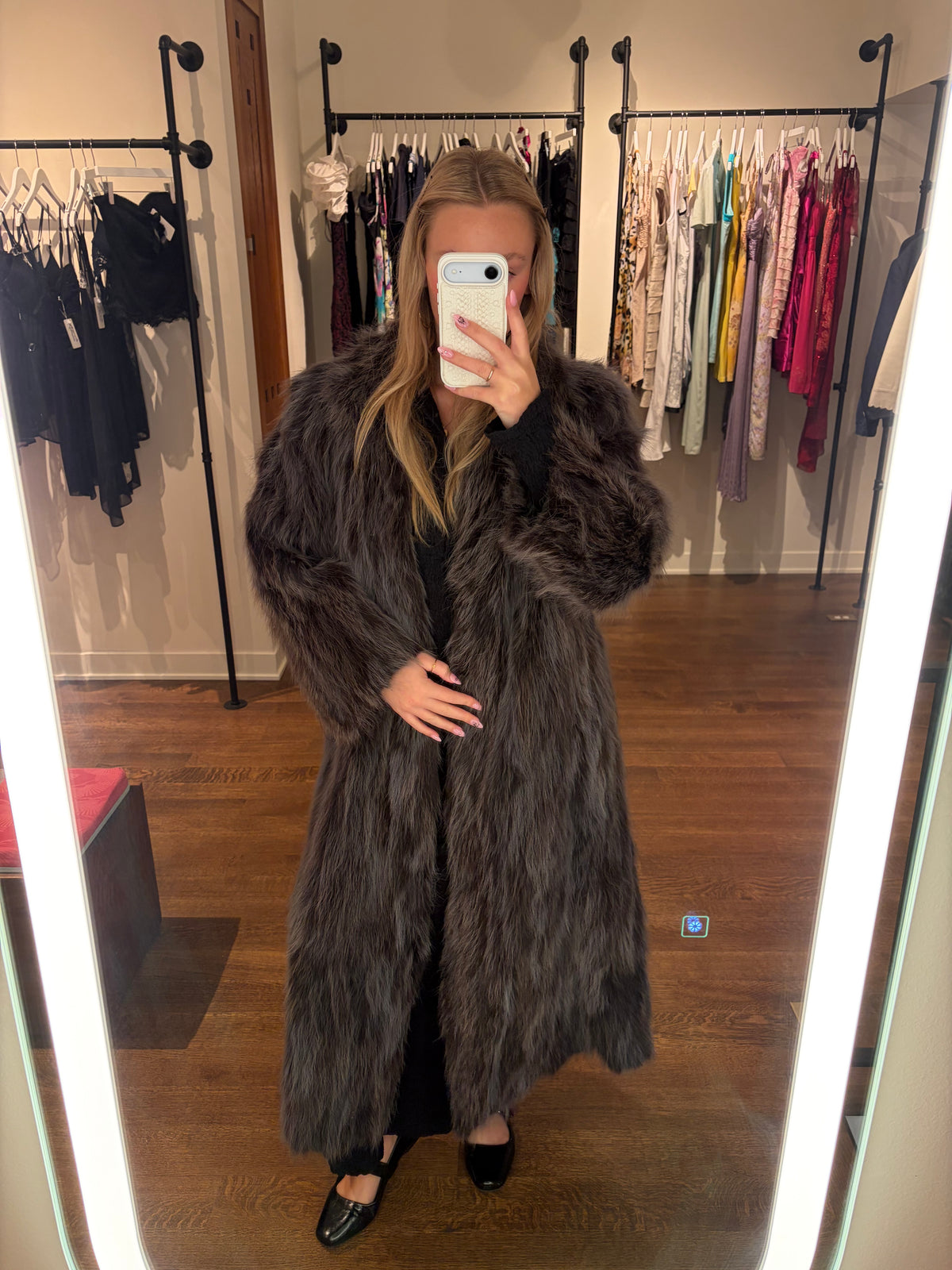 "Paddor's" Full-Length Fur Coat - Size 12