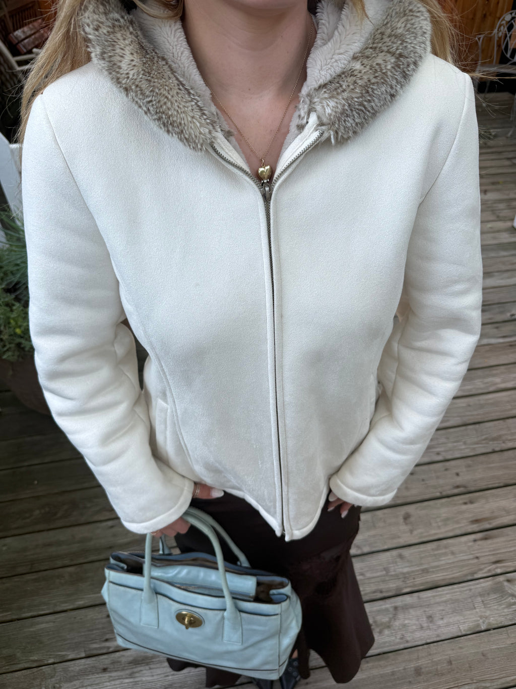 “NY&Co” Cream Coat - Medium