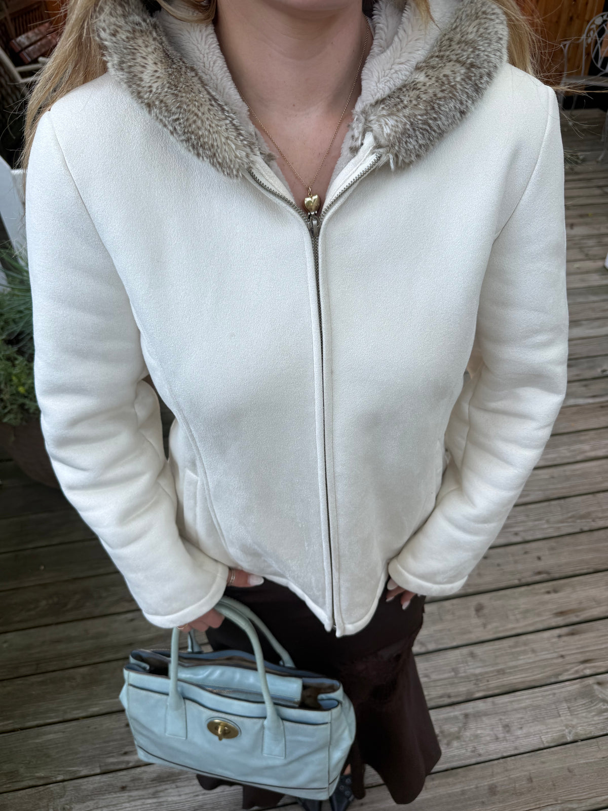 “NY&Co” Cream Coat - Medium