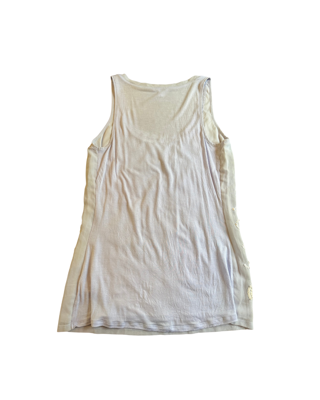 Baby Blue Sequin Tank - Small