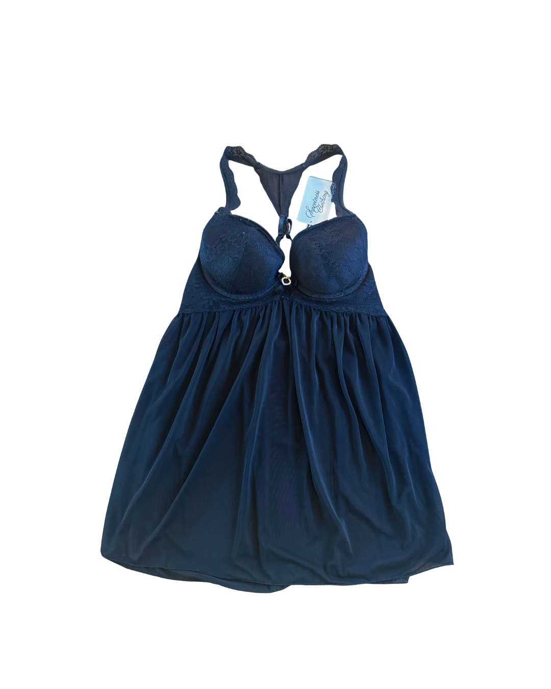 Black Racer Back Corset Top - Large