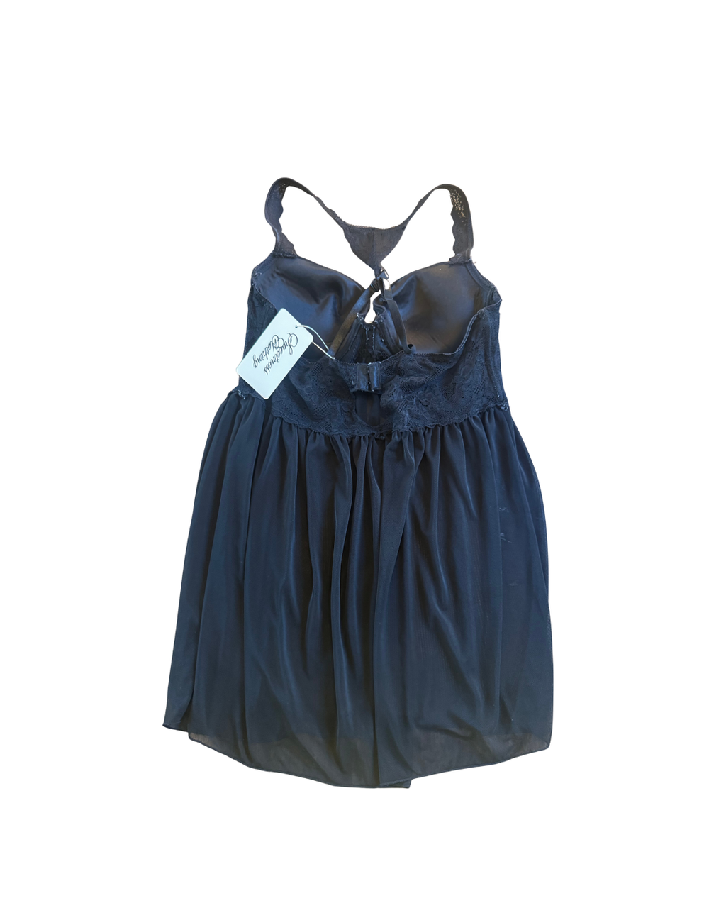 Black Racer Back Corset Top - Large