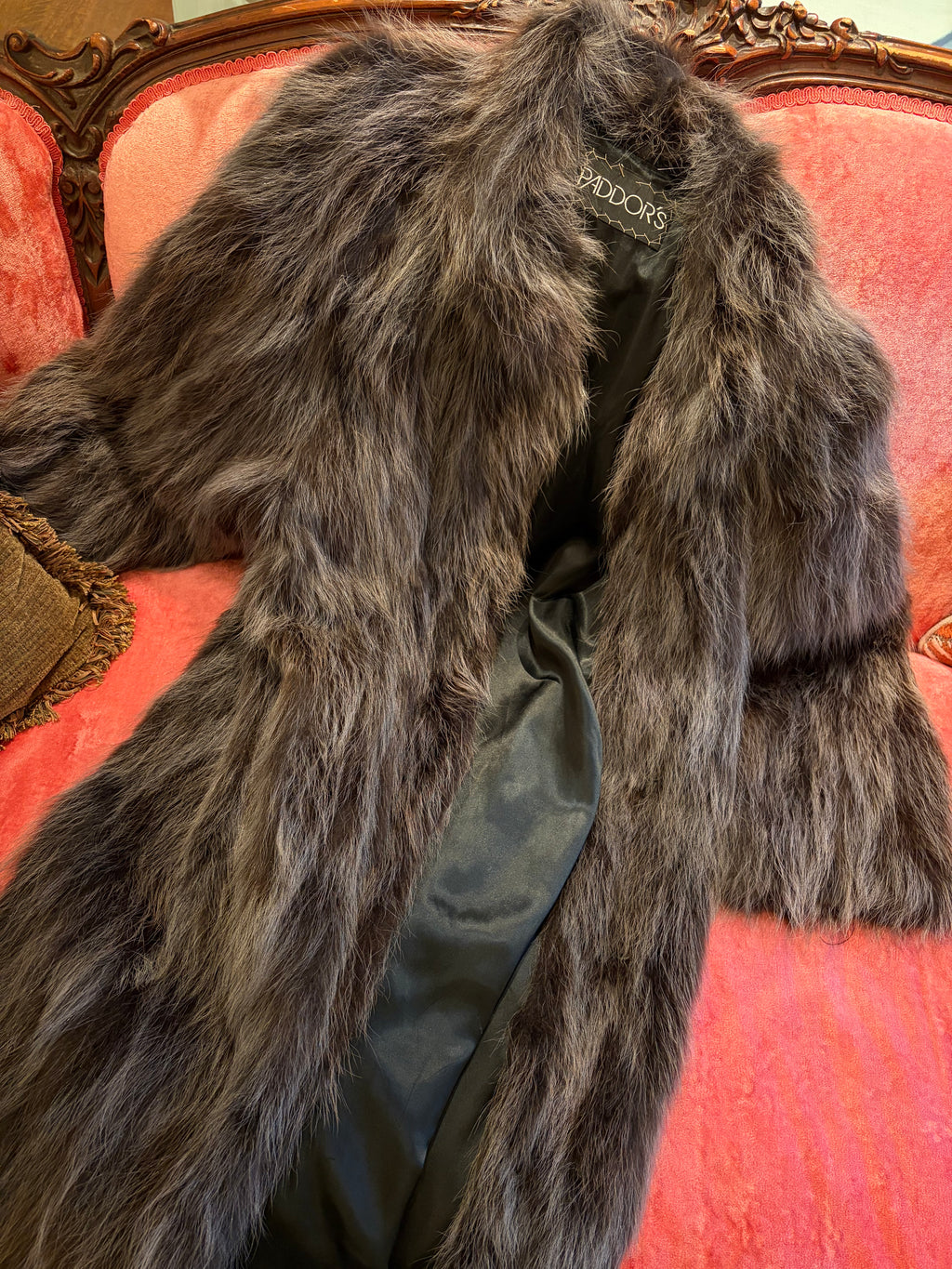 "Paddor's" Full-Length Fur Coat - Size 12