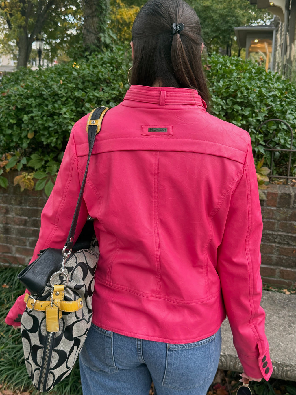 Rocawear Pink "Leather" Jacket - XL