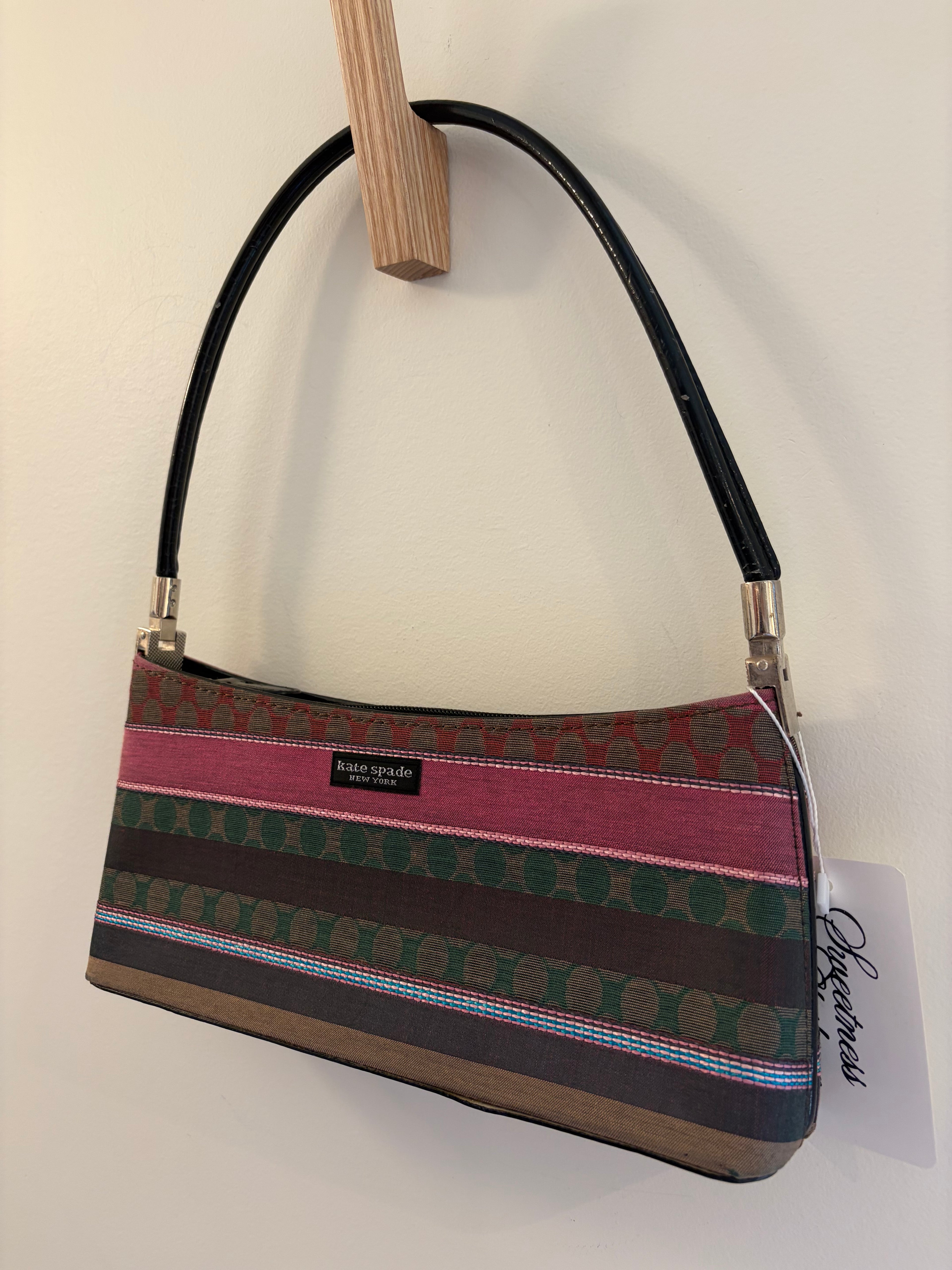 Kate Spade Pink Stripe Shoulder Bag