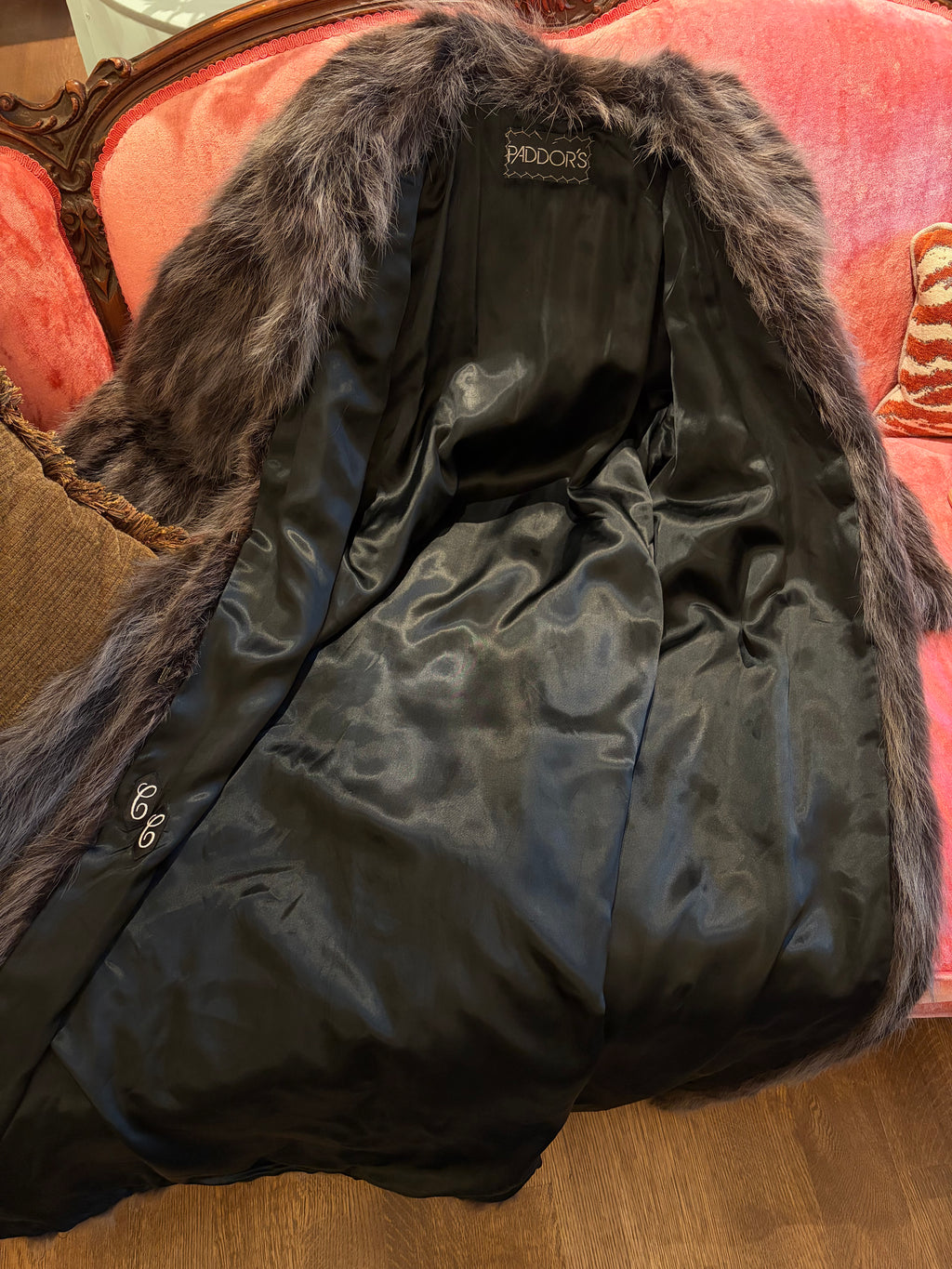 "Paddor's" Full-Length Fur Coat - Size 12