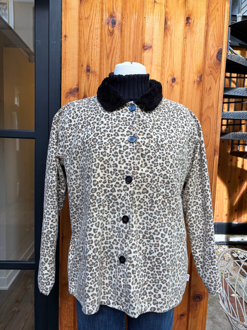 "French Jenny" Cheetah Jacket - Medium