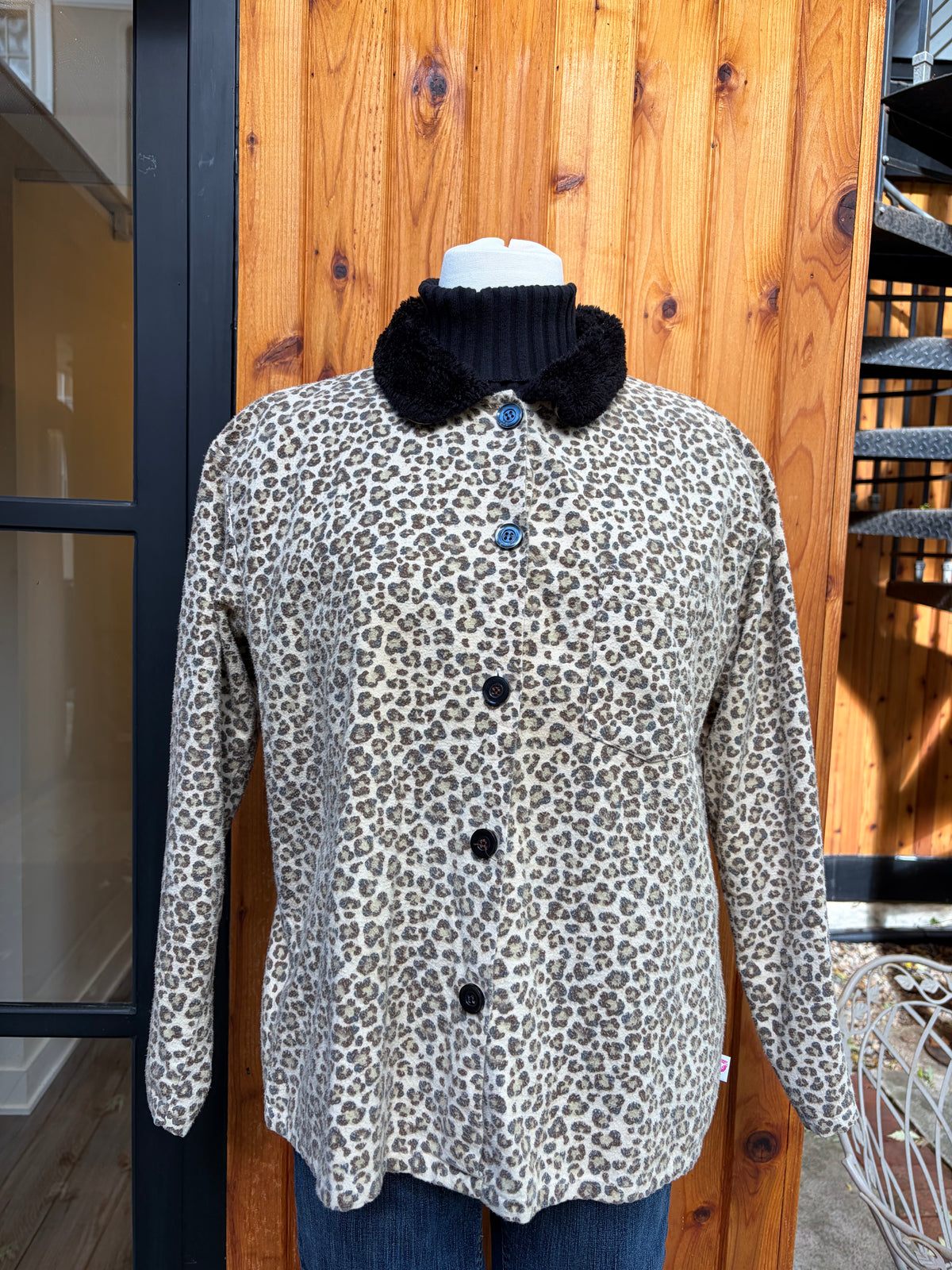 "French Jenny" Cheetah Jacket - Medium