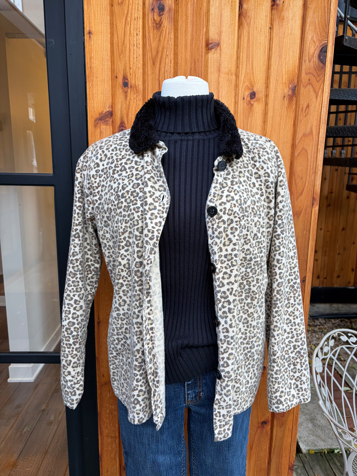 "French Jenny" Cheetah Jacket - Medium