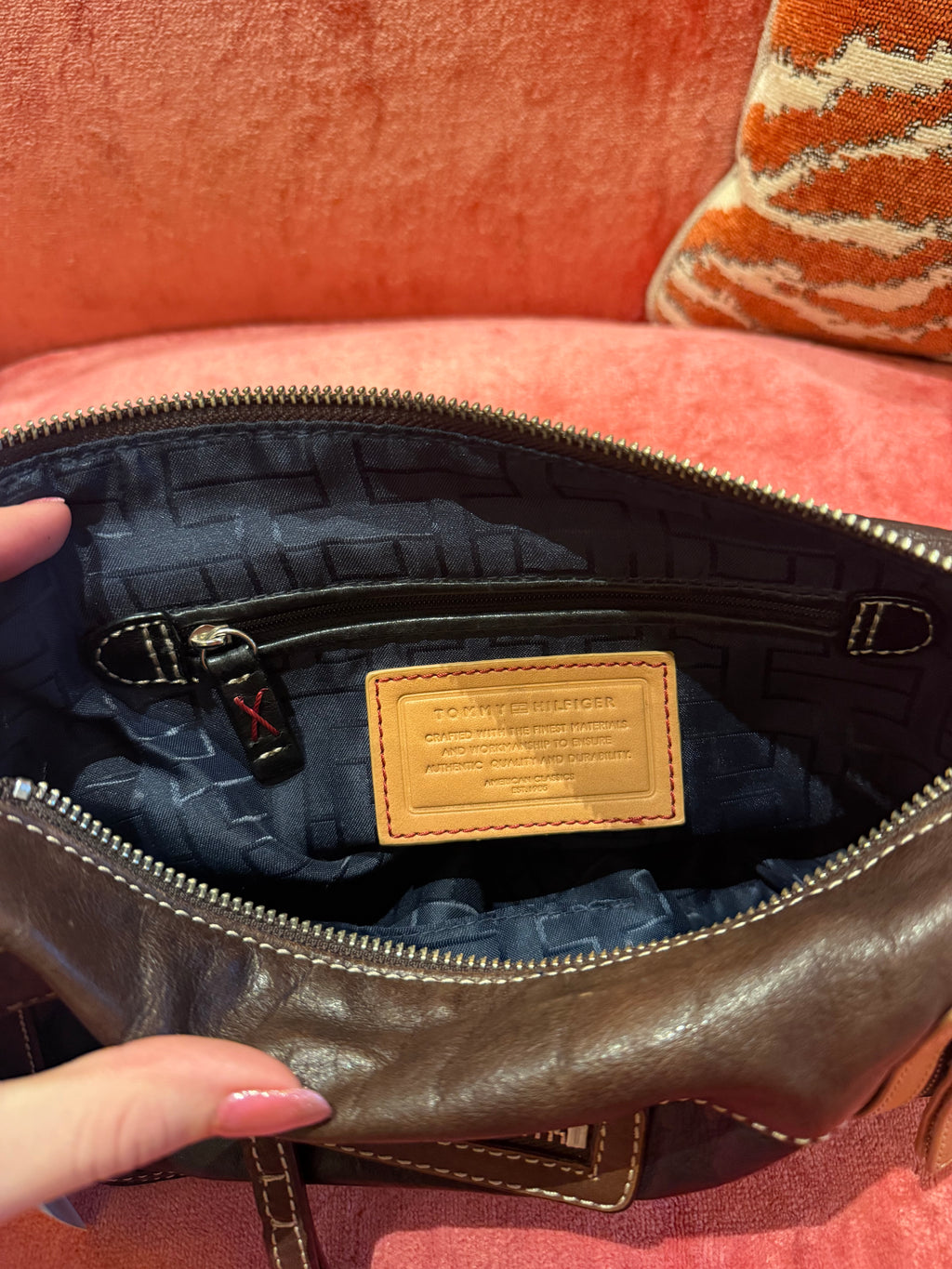 Brown & Black Tommy Hilfiger Purse