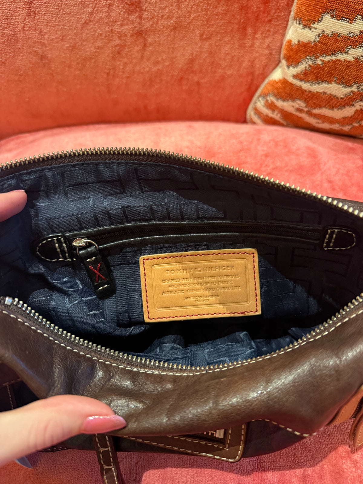 Brown & Black Tommy Hilfiger Purse