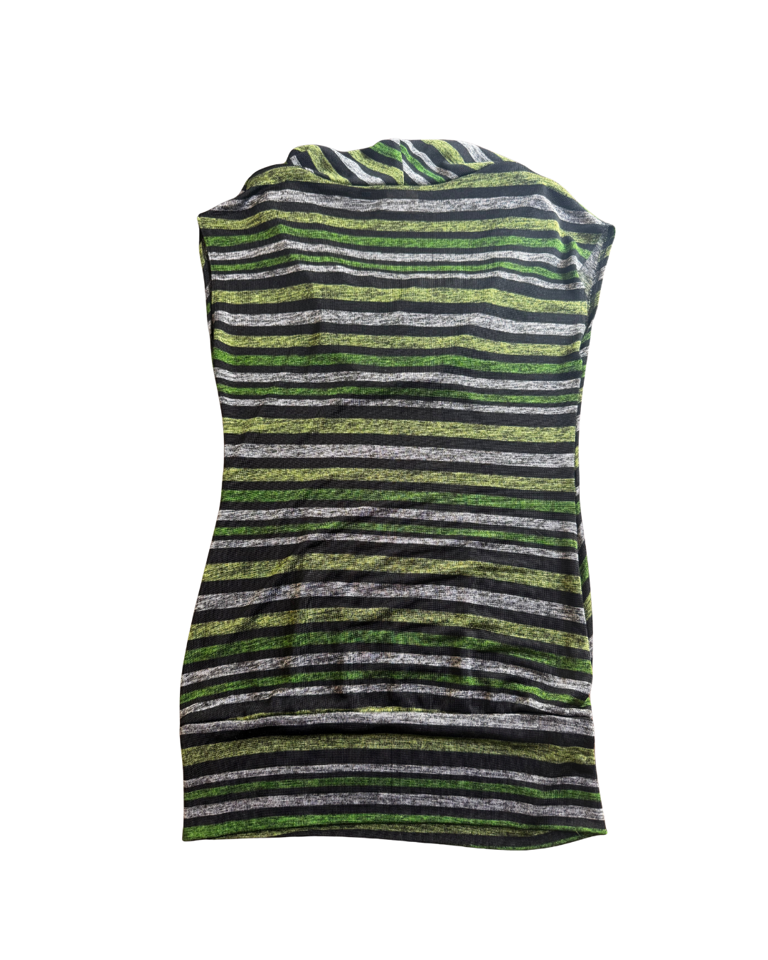 Green Cowl Neck Slinky Top - Medium