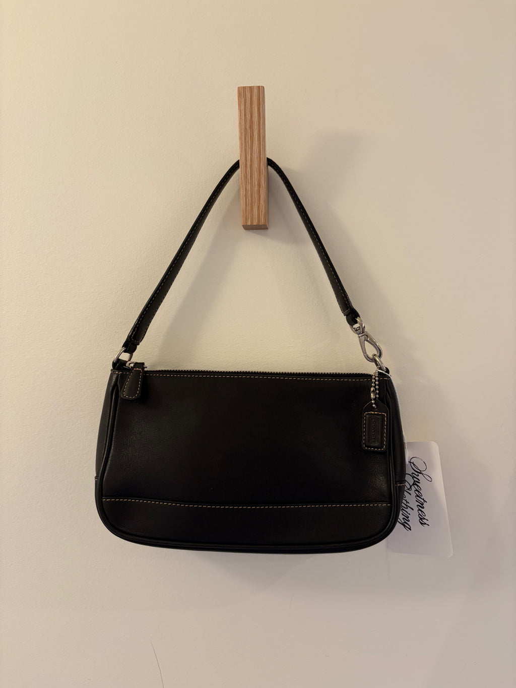 Coach 2002 Hamptons Black Mini Shoulder Bag