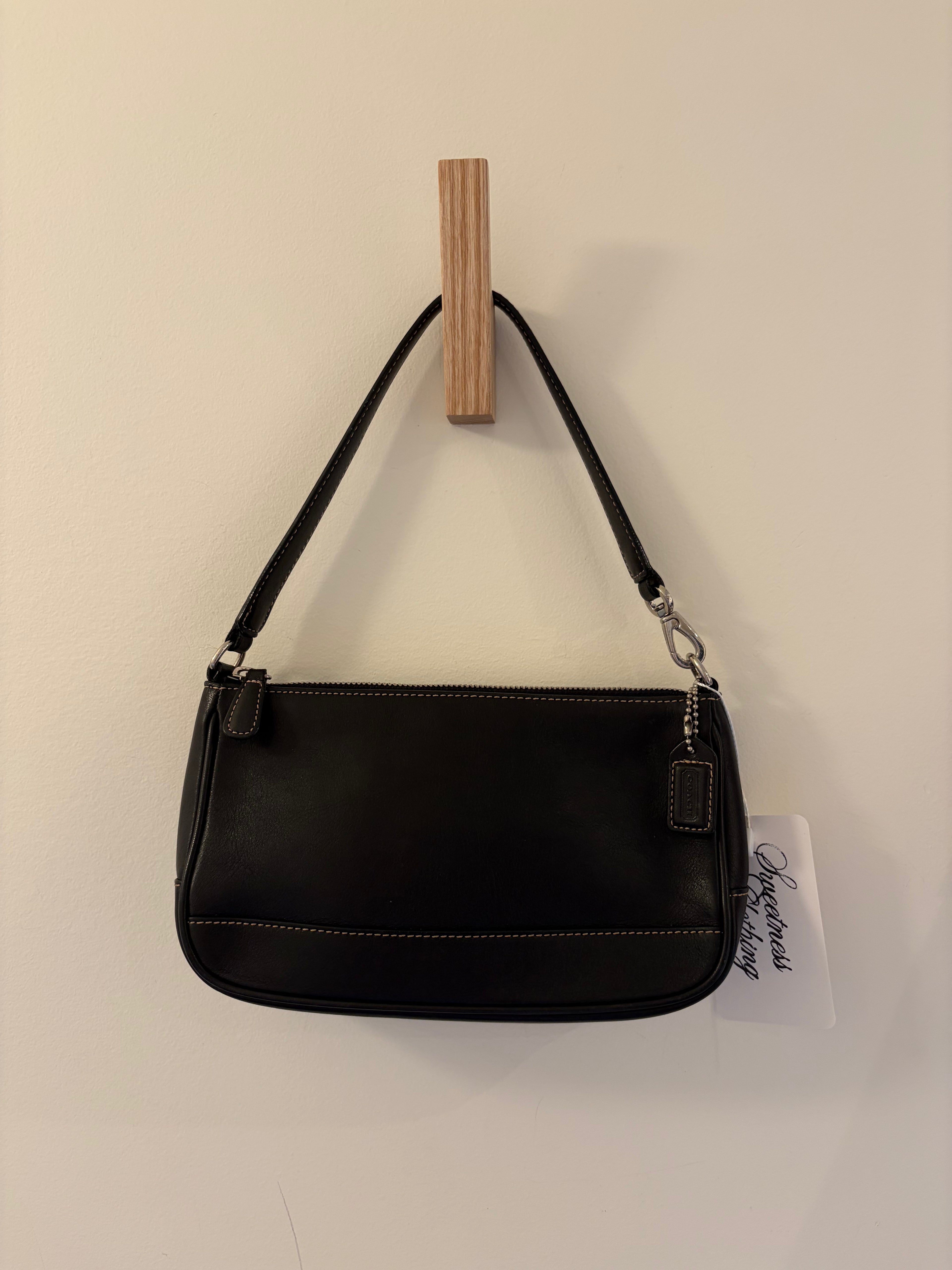 Coach 2002 Hamptons Black Mini Shoulder Bag