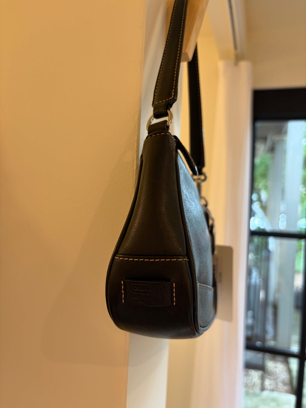 Coach 2002 Hamptons Black Mini Shoulder Bag