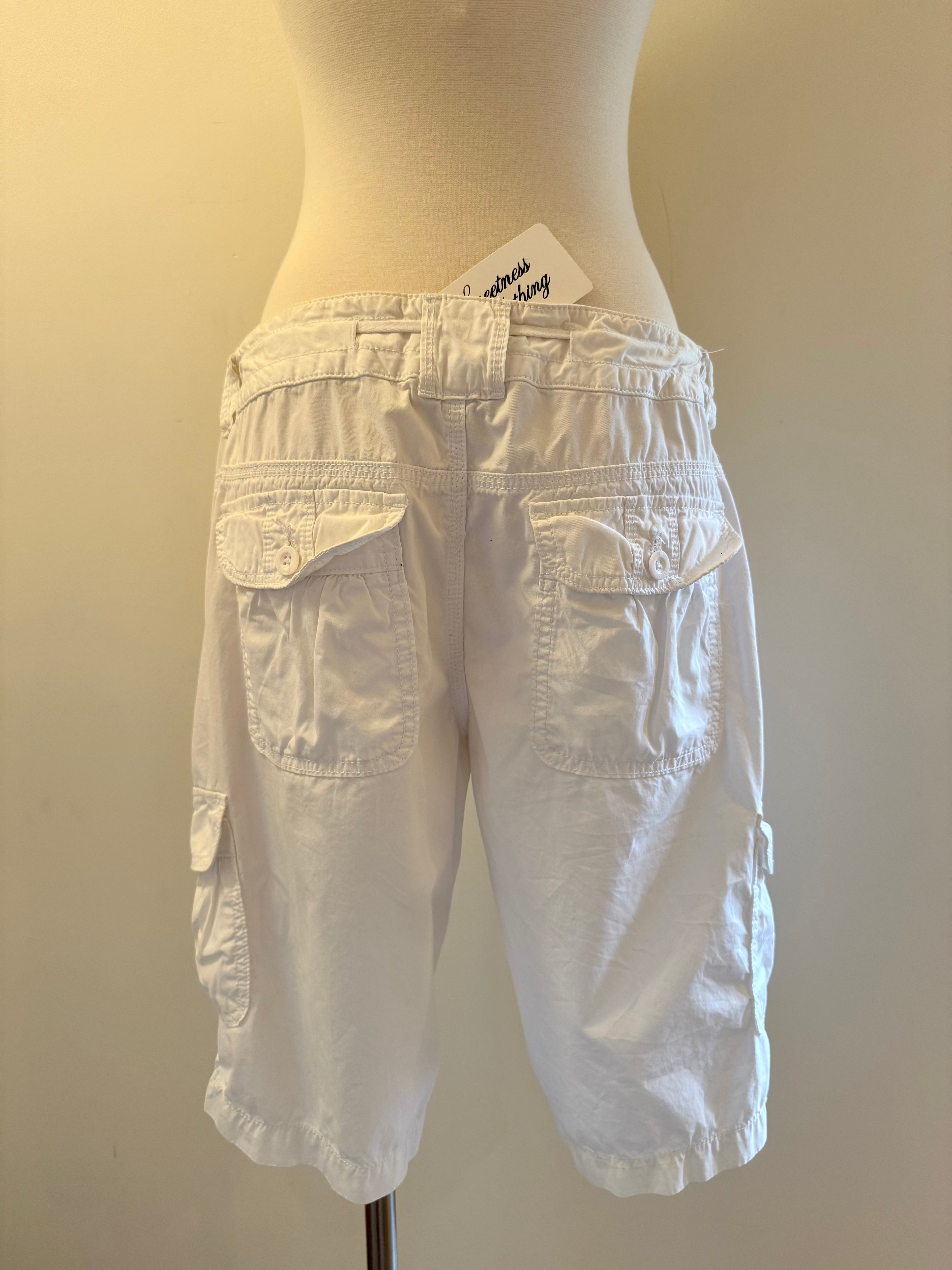 White Cargo Long Short - Size 12