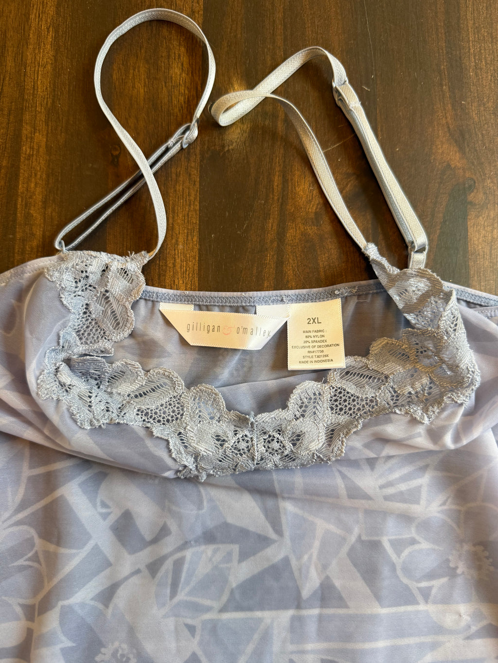 Sheer Blue Tank - XL